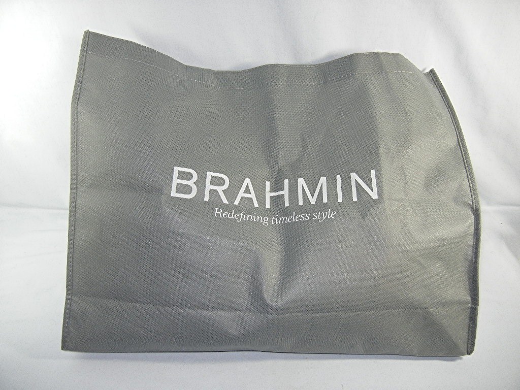 BRAHMIN Golden Brown  Croc Leather Tote w/ dust bag