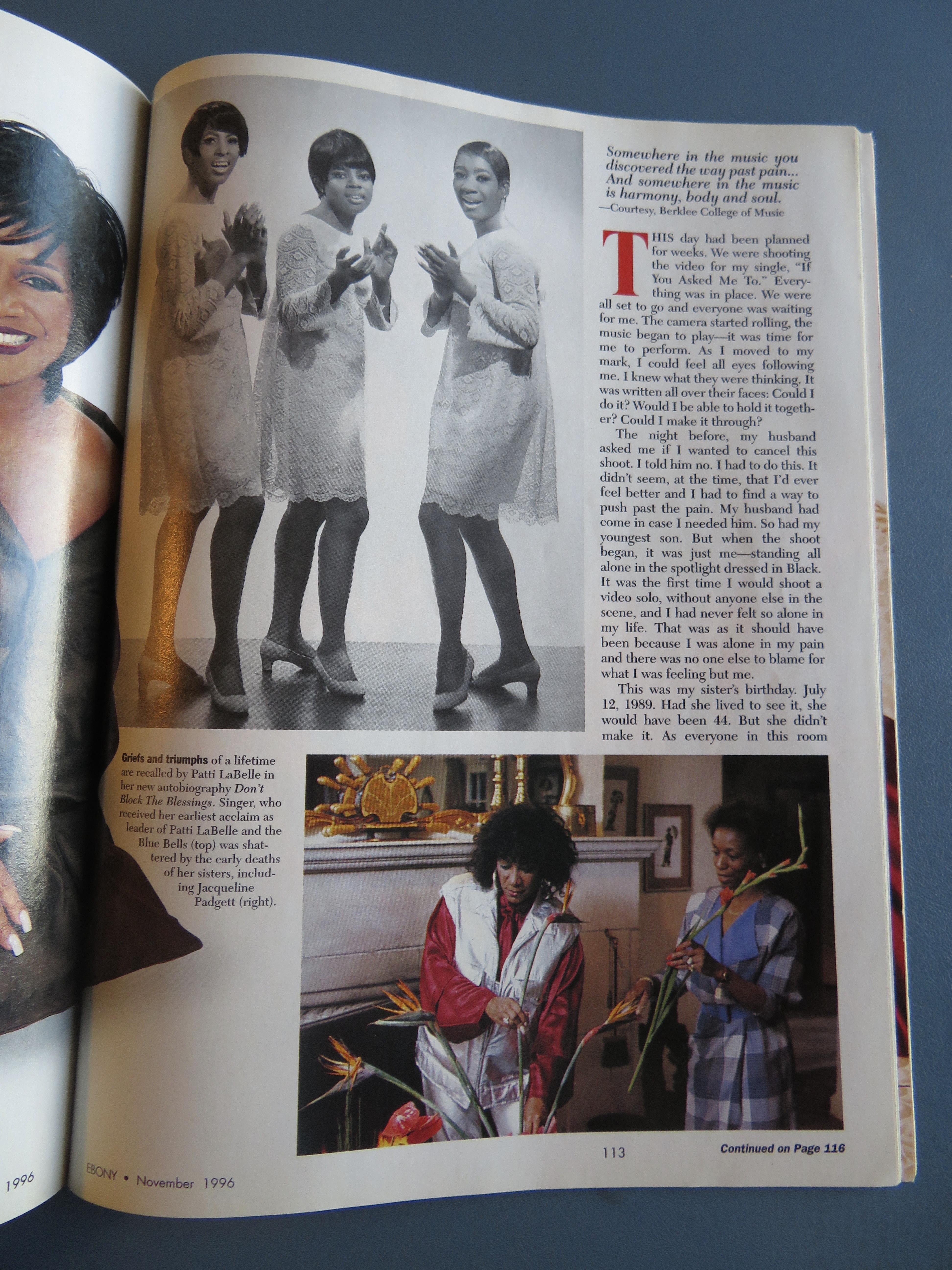 Ebony Magazine - November 1996 - Patti LaBelle
