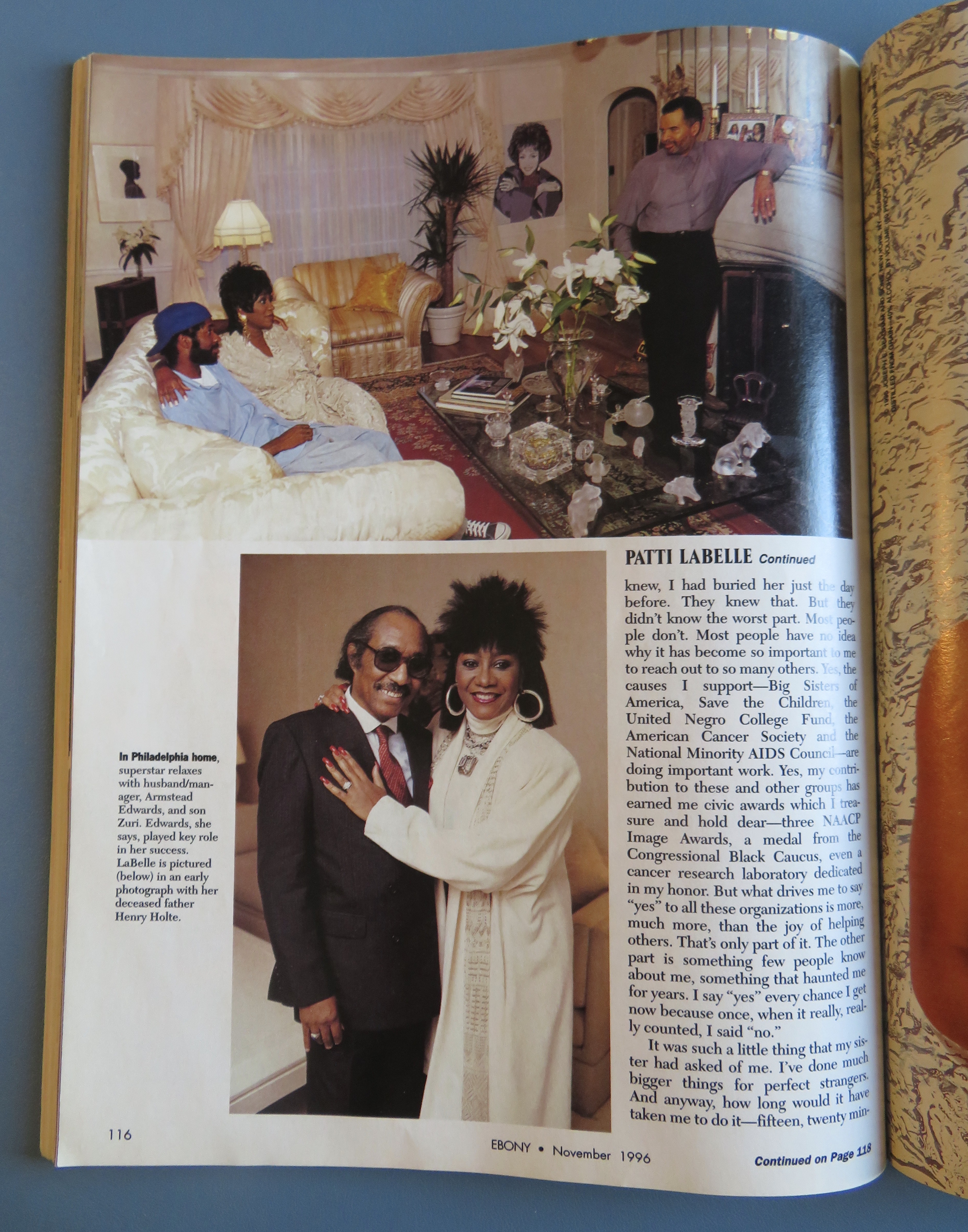 Ebony Magazine - November 1996 - Patti LaBelle