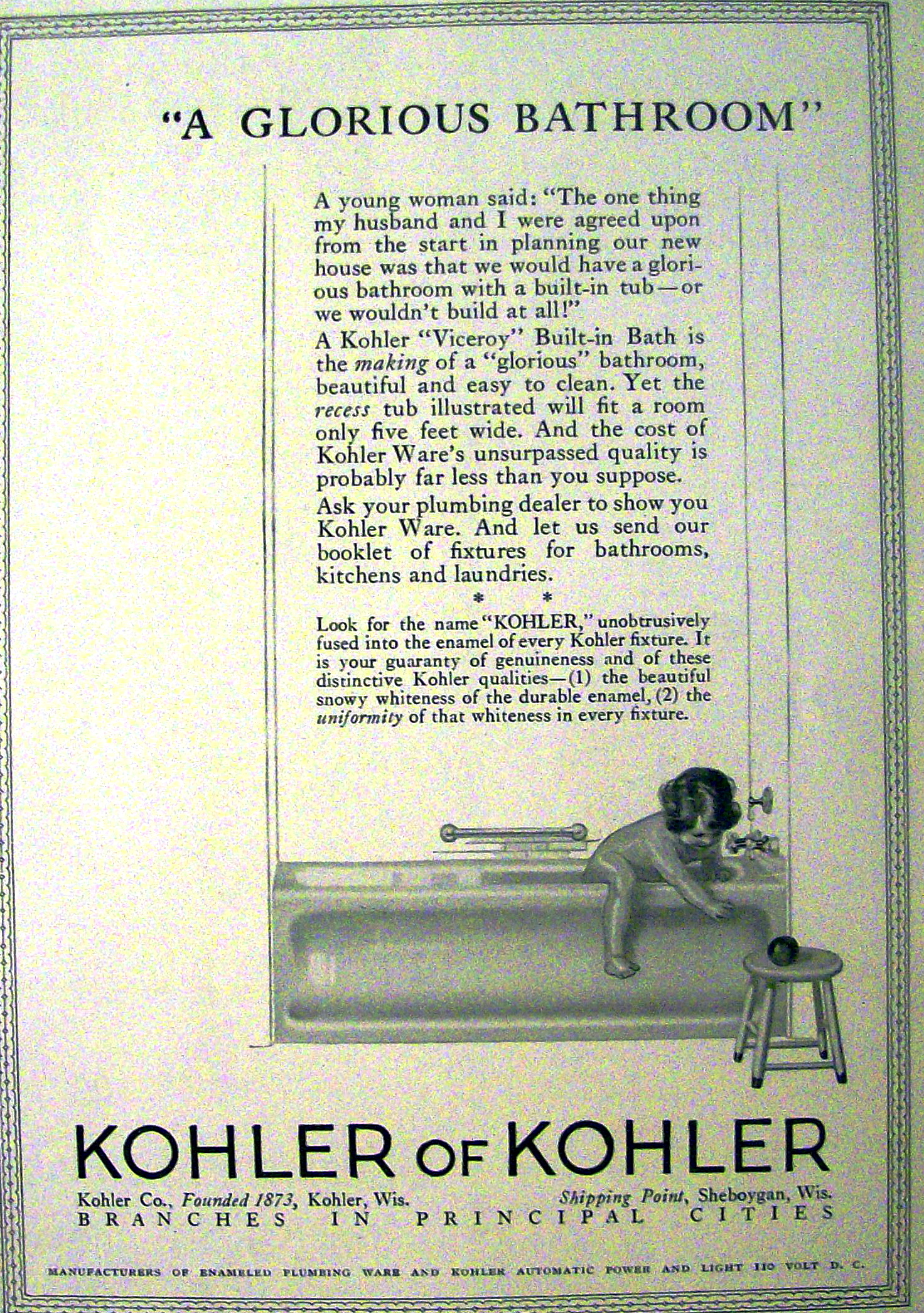 1923 Kohler of Kohler