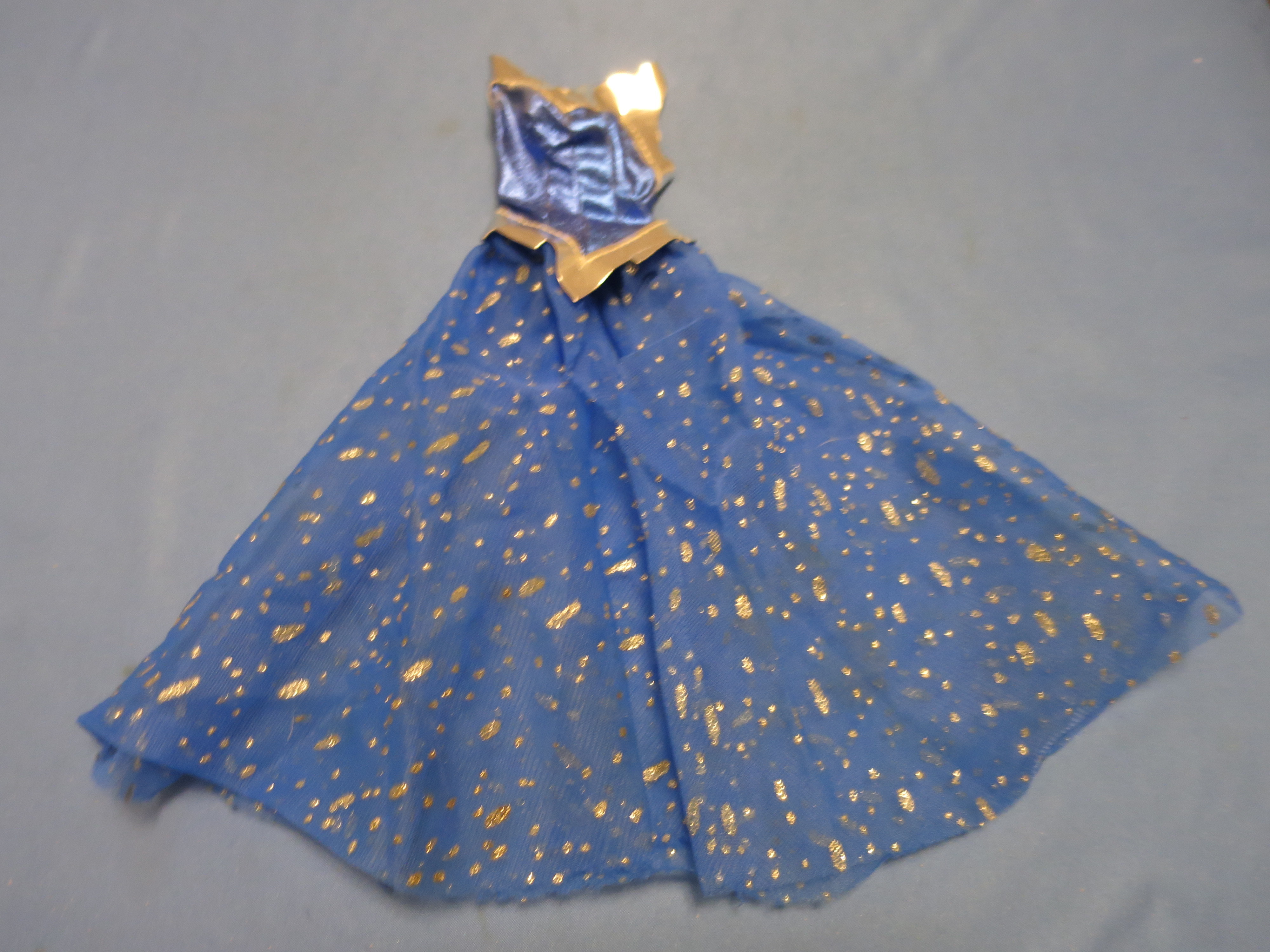 Barbie Doll Chiffon Dress Tagged 1978 to early 1980s open front