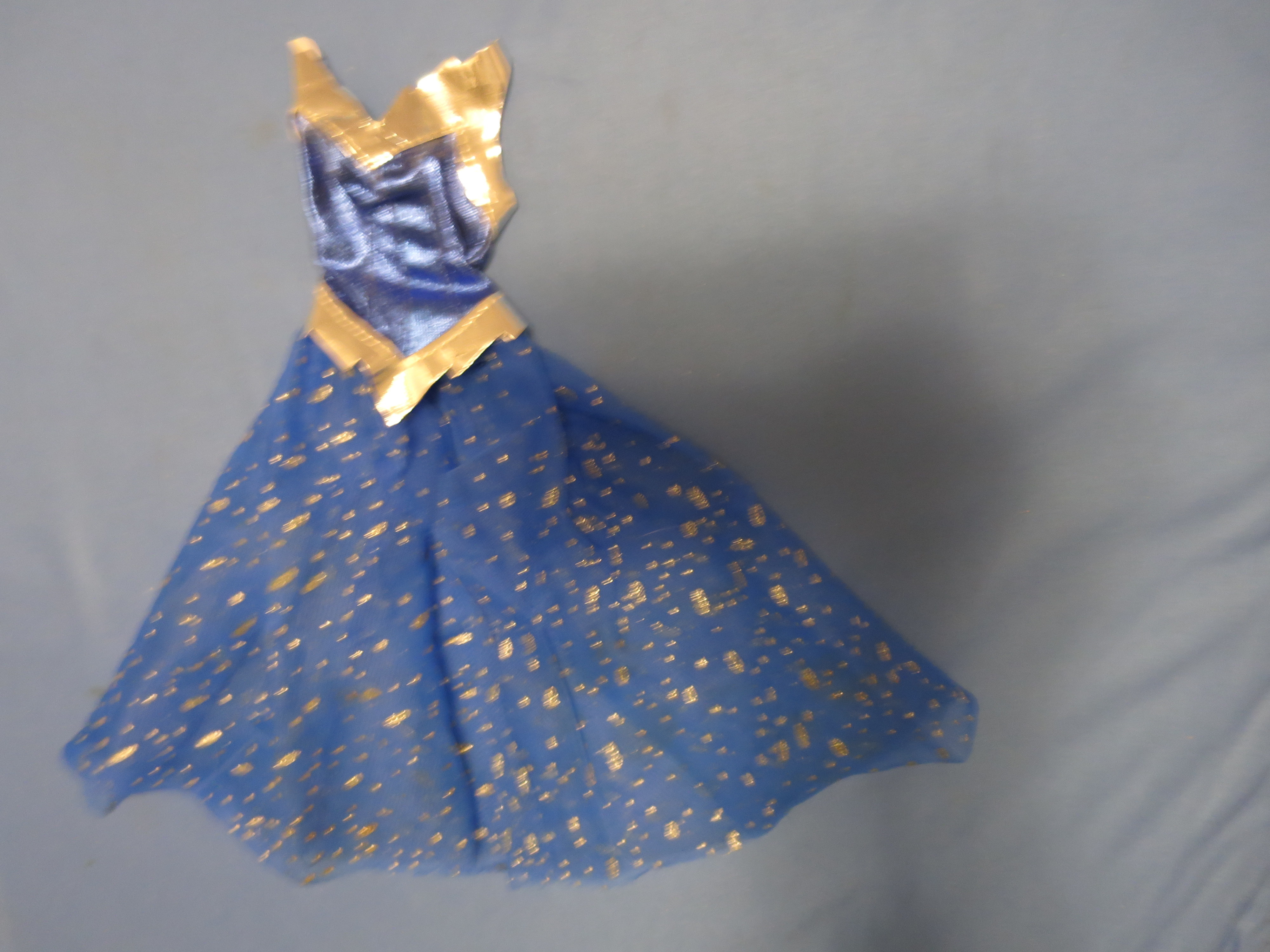Barbie Doll Chiffon Dress Tagged 1978 to early 1980s open front