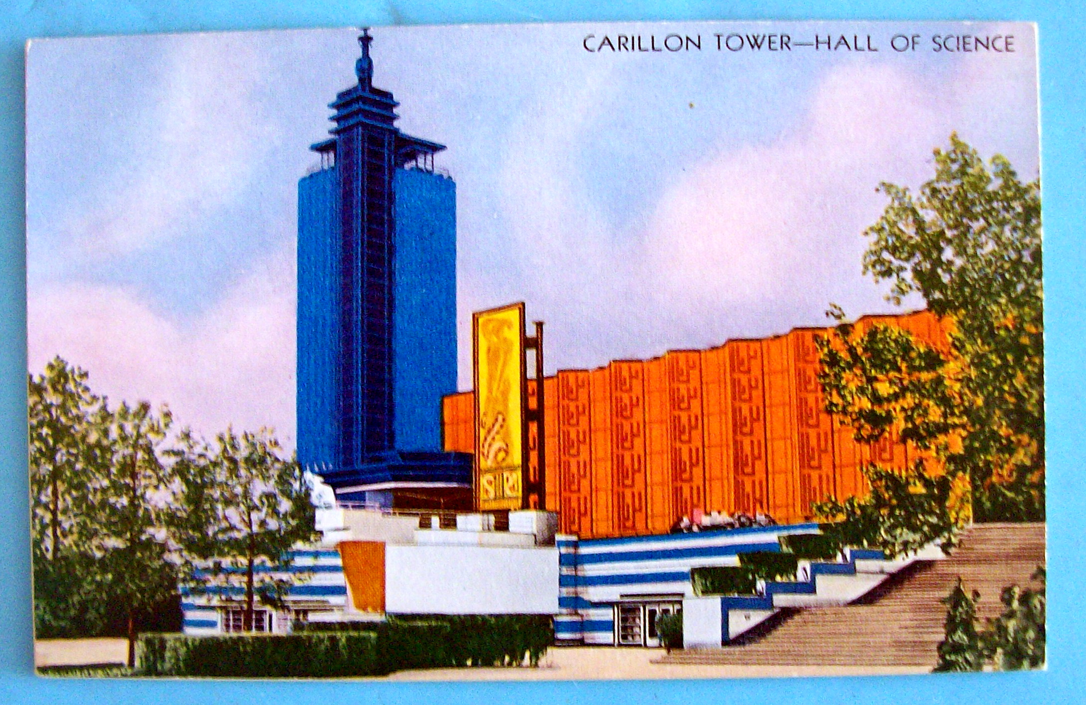 1933 Century of Progress Carillon Tower Postcard