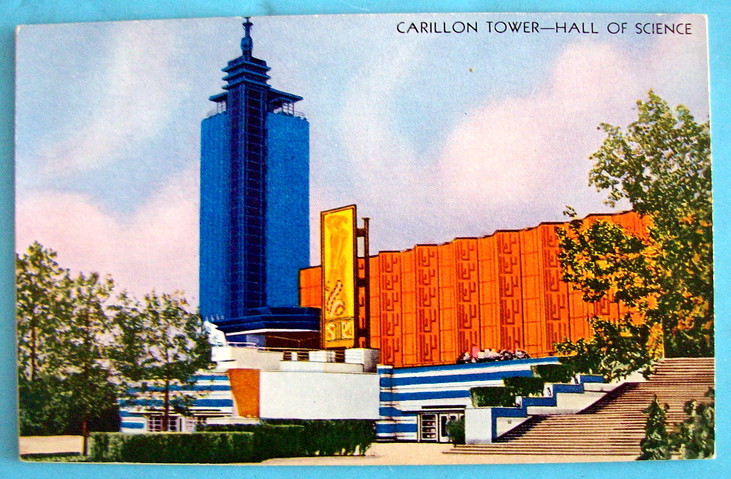 1933 Century of Progress Carillon Tower Postcard