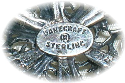 Sterling 3 Inch Flower Brooch By DANECRAFT