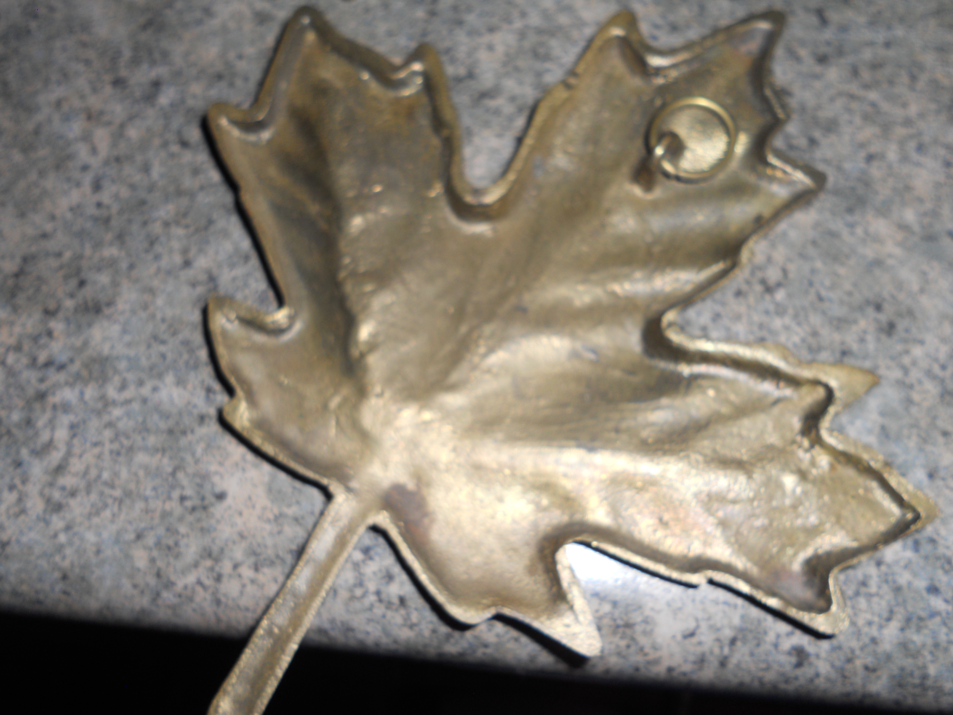 Korea Brass Maple Leaf Leaves Set of 4