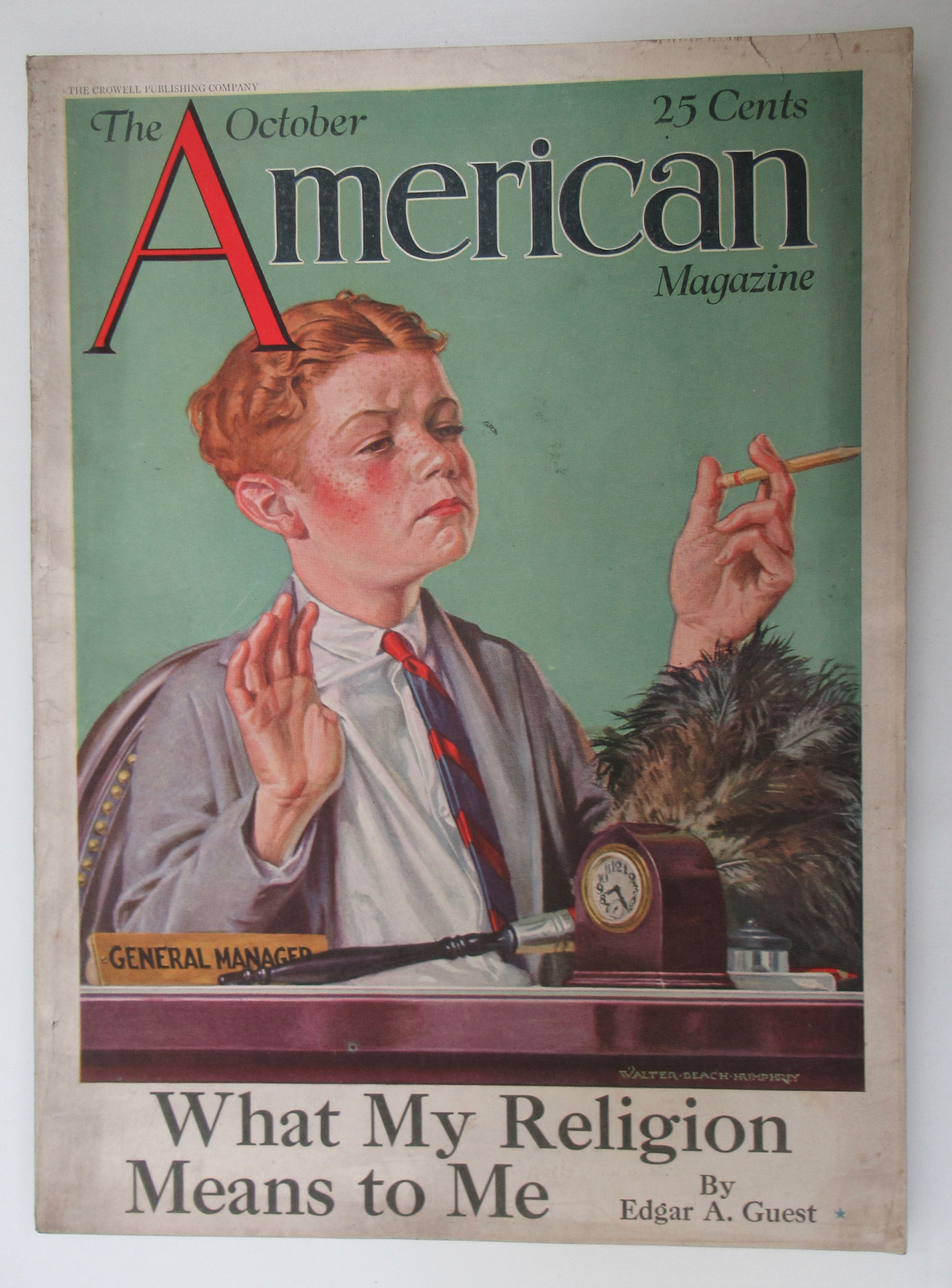 American Magazine October 1925 Walter Beach Humphrey