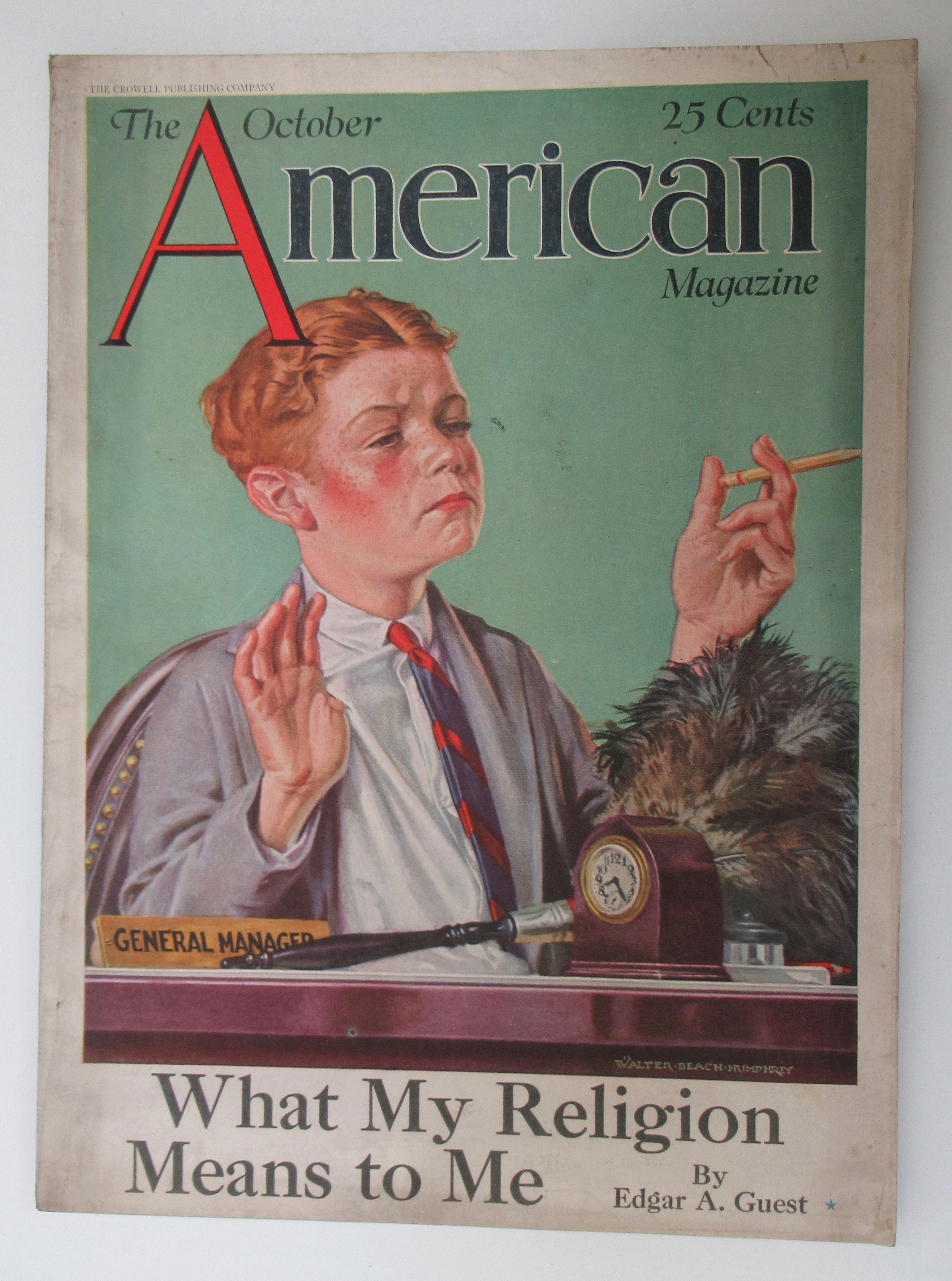 American Magazine October 1925 Walter Beach Humphrey