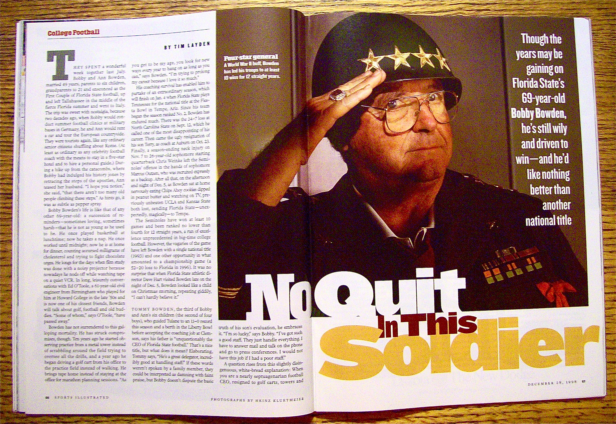 Sport Illustrated Magazine Dec 28, 1998-Jan 4, 1999
