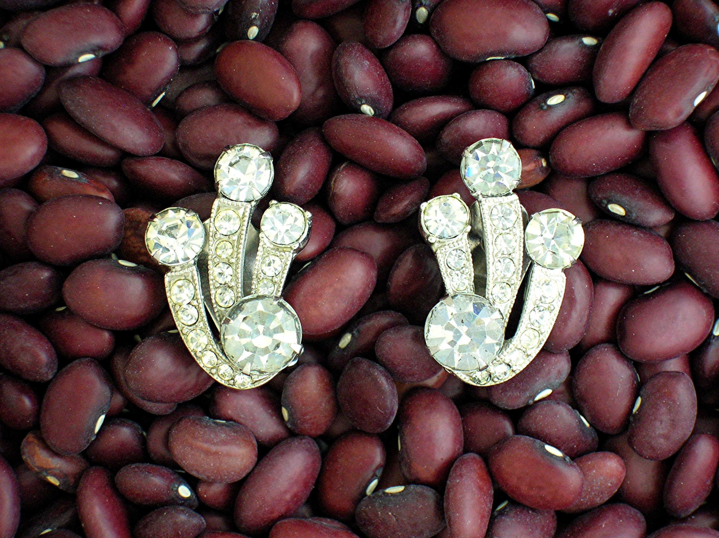 Signed EISENBERG ICE  Clip Earrings