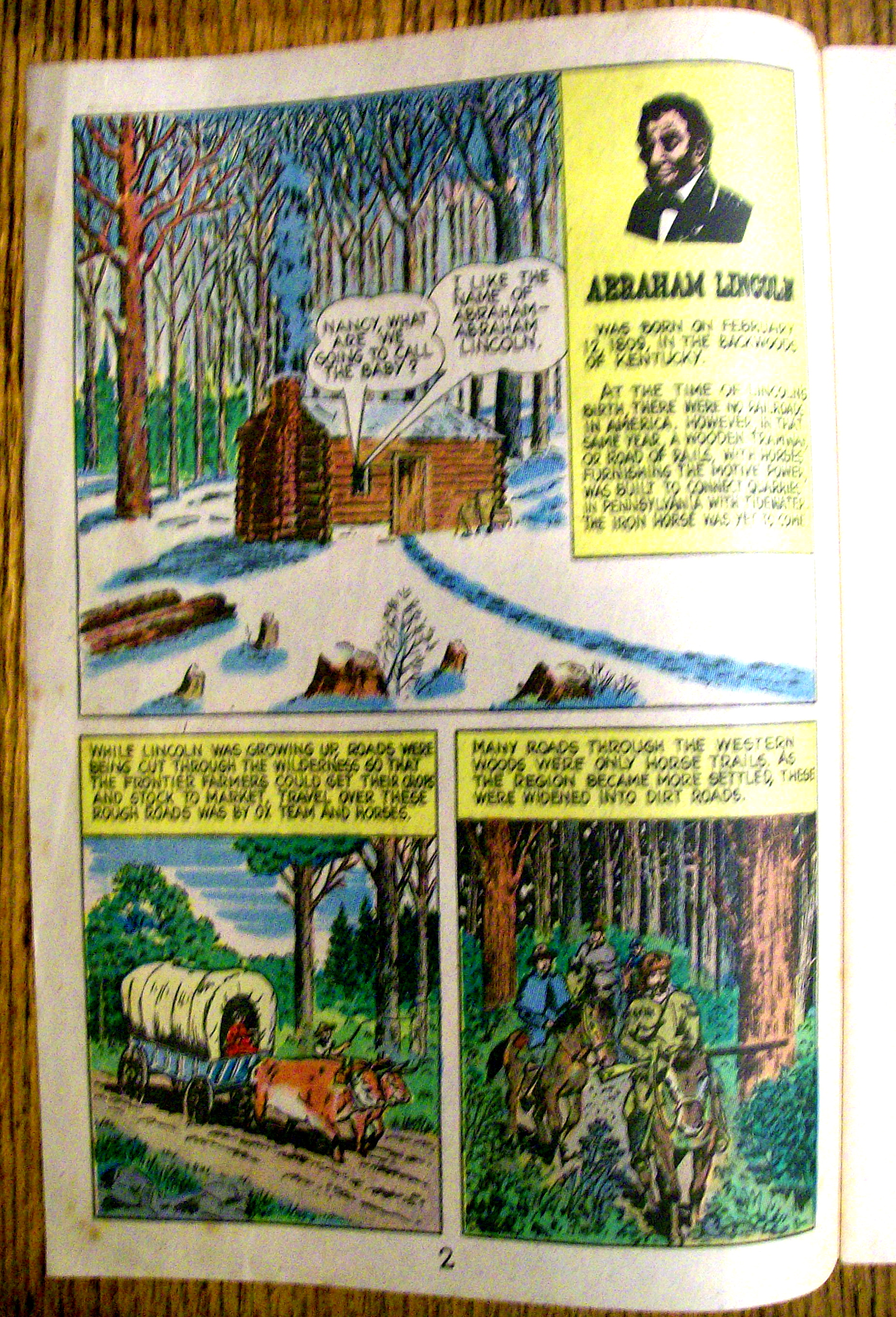 1959 All Aboard, Mr. Lincoln! Promotional Comic