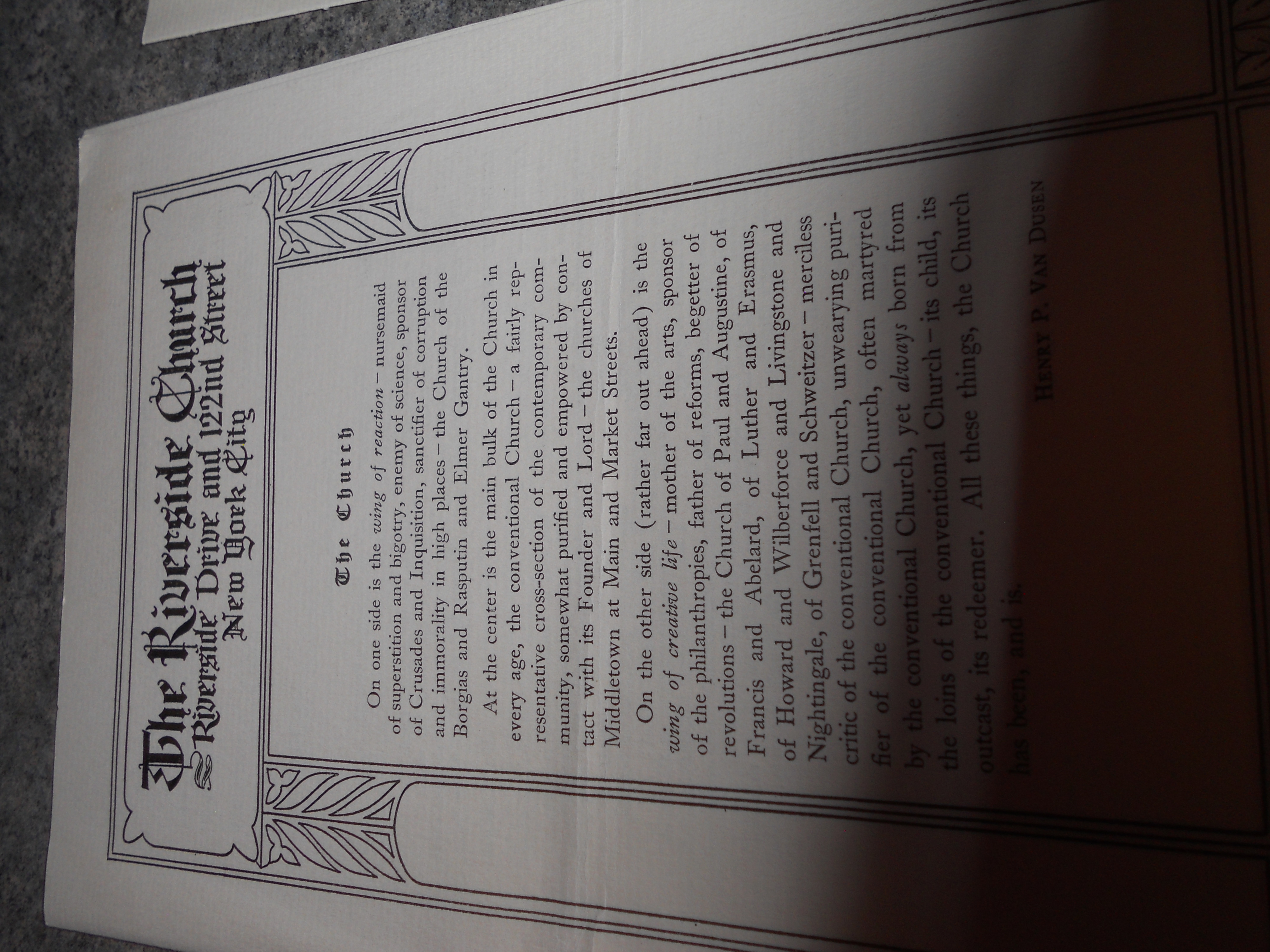 Riverside Church, NYC Programs Set of 3