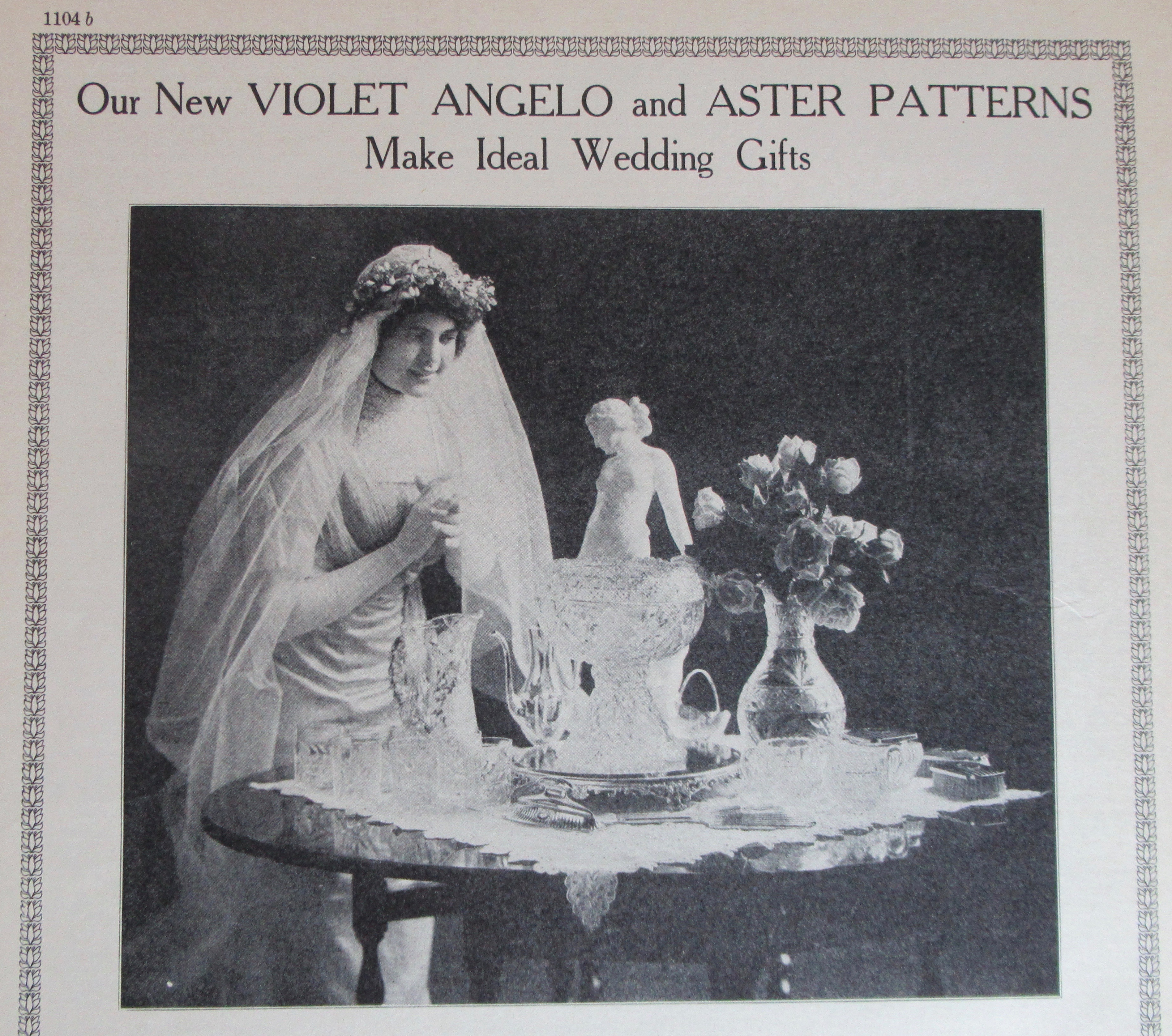 1913 Frank B Tinker with Violet Angelo & Aster Patterns