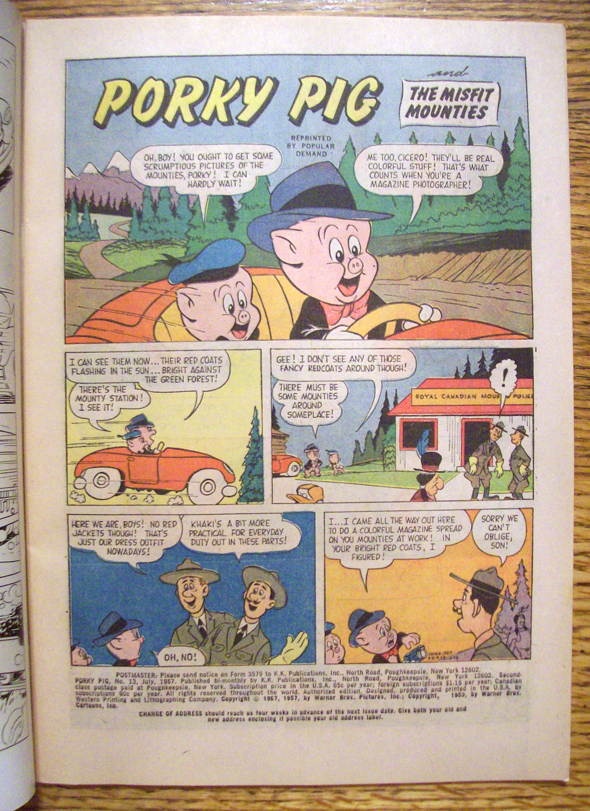 Porky Pig Comic #13 - July 1967 Gold Key Comics