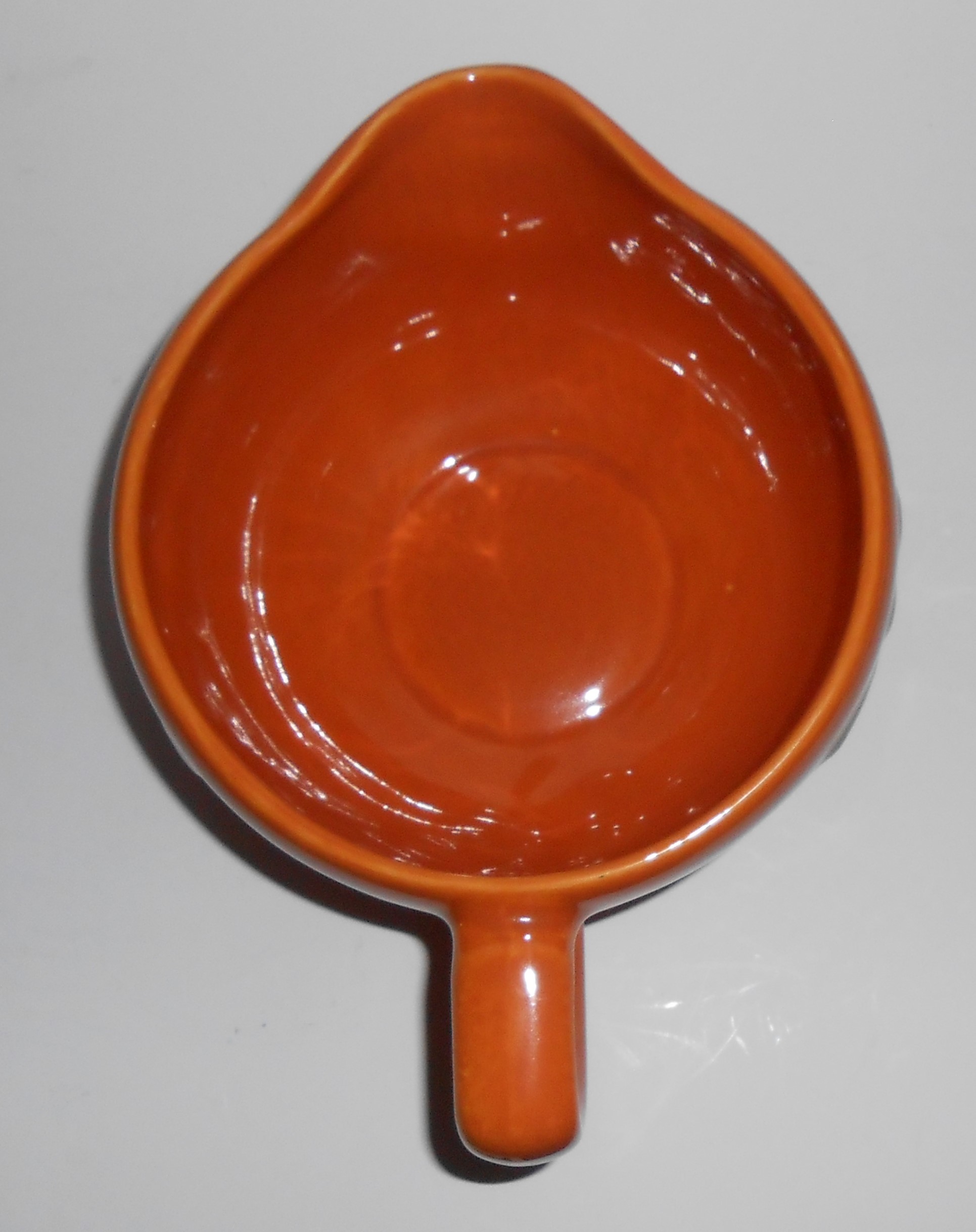 Coors Pottery Rosebud Orange Small Handled Batter Bowl