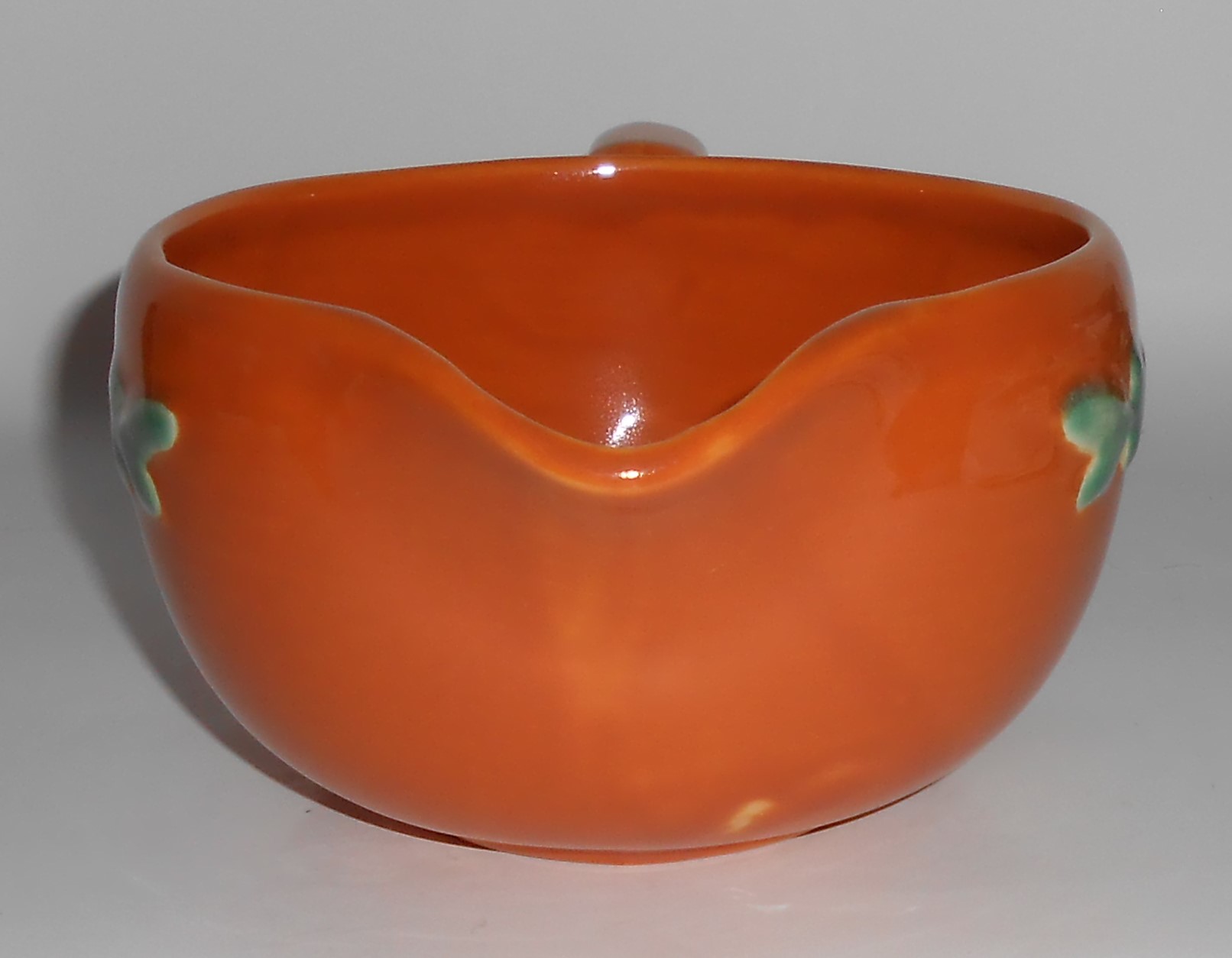 Coors Pottery Rosebud Orange Small Handled Batter Bowl