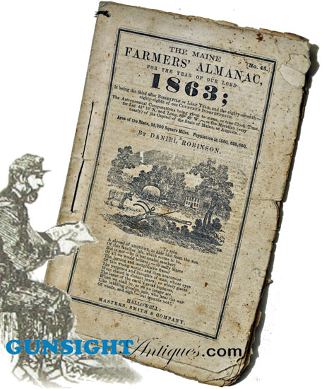 1863 Maine - FARMER’S ALMANAC