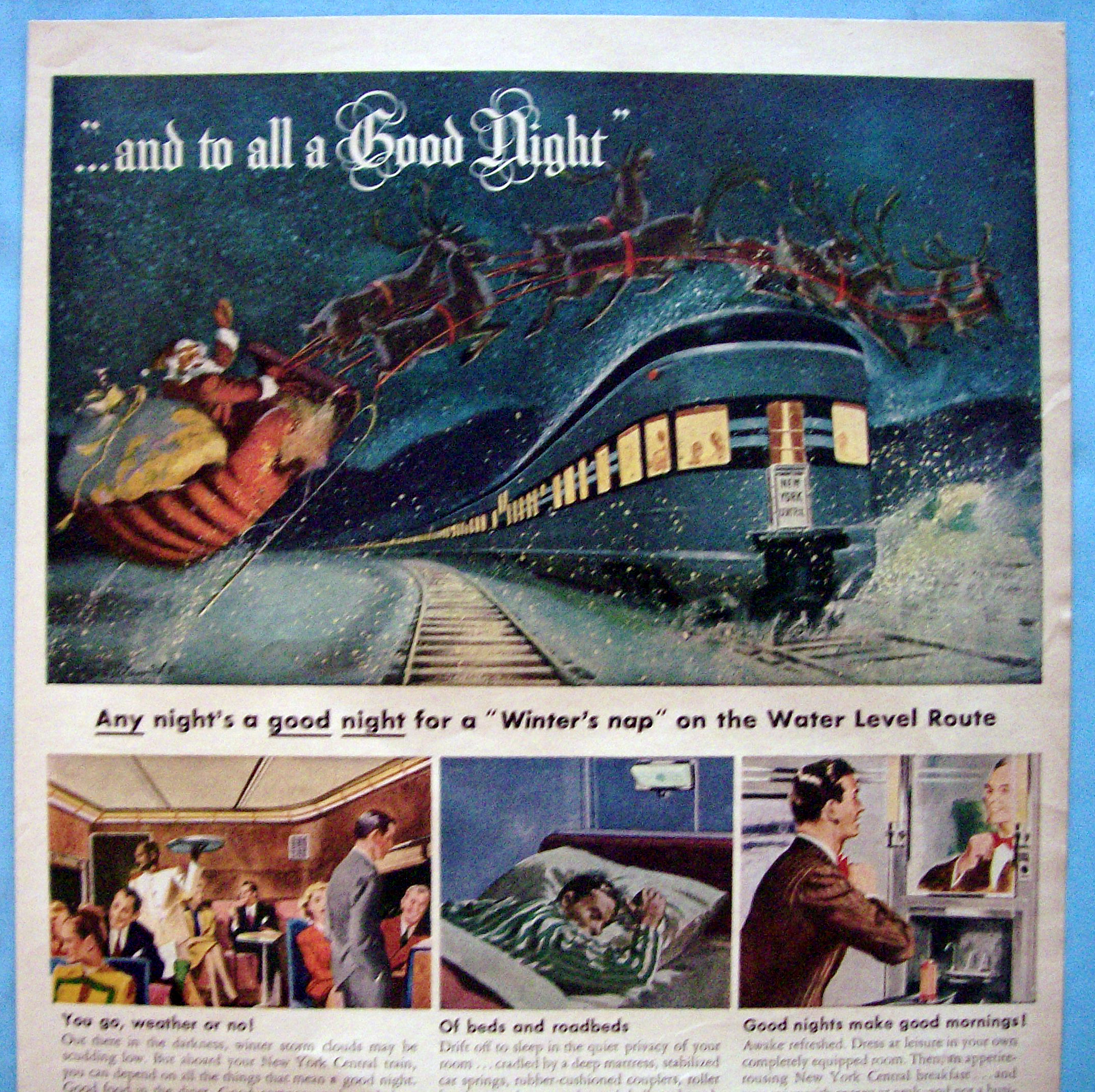 1946 New York Central with And To All A Good Night
