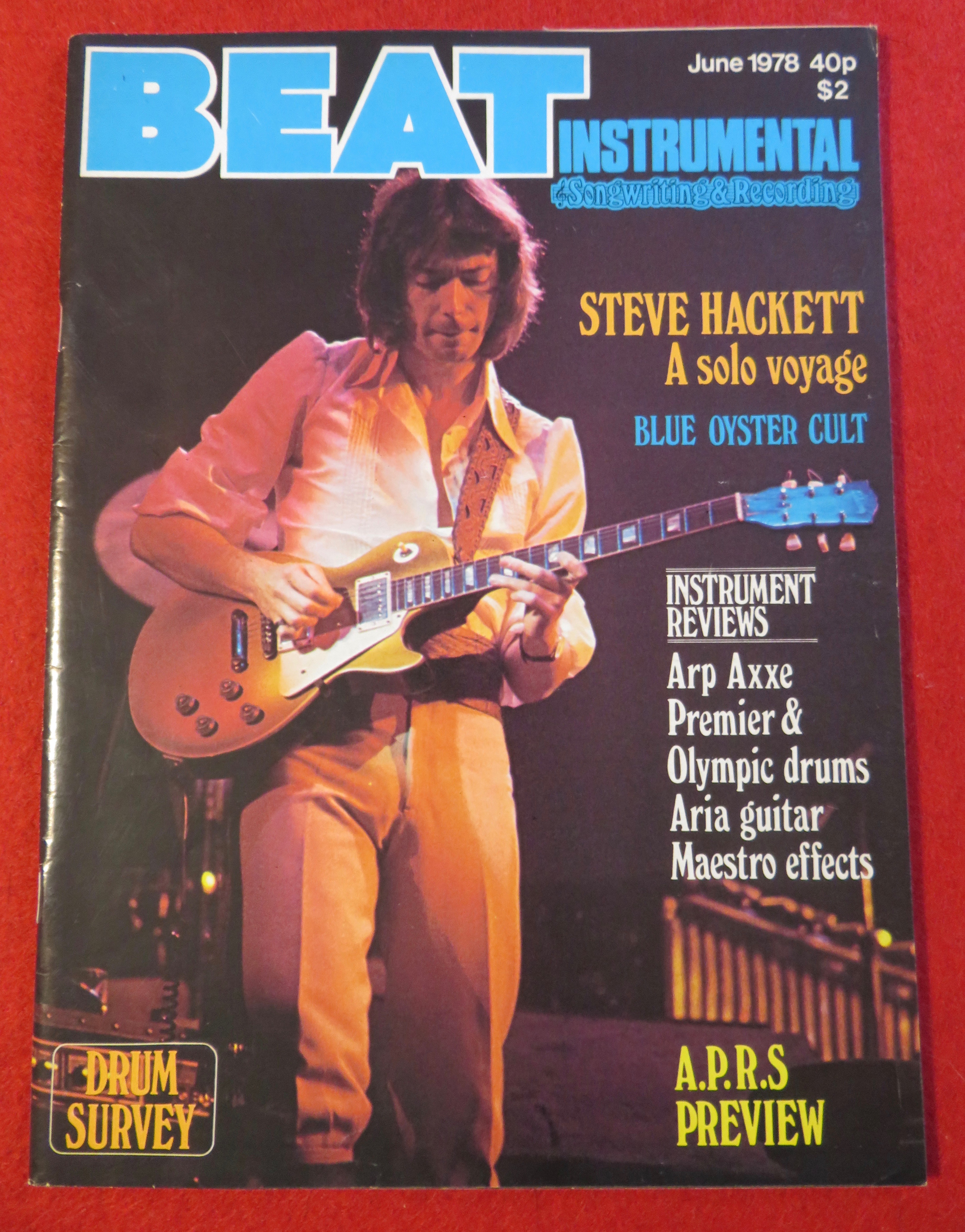 Beat Instrumental Magazine June 1978 Steve Hackett