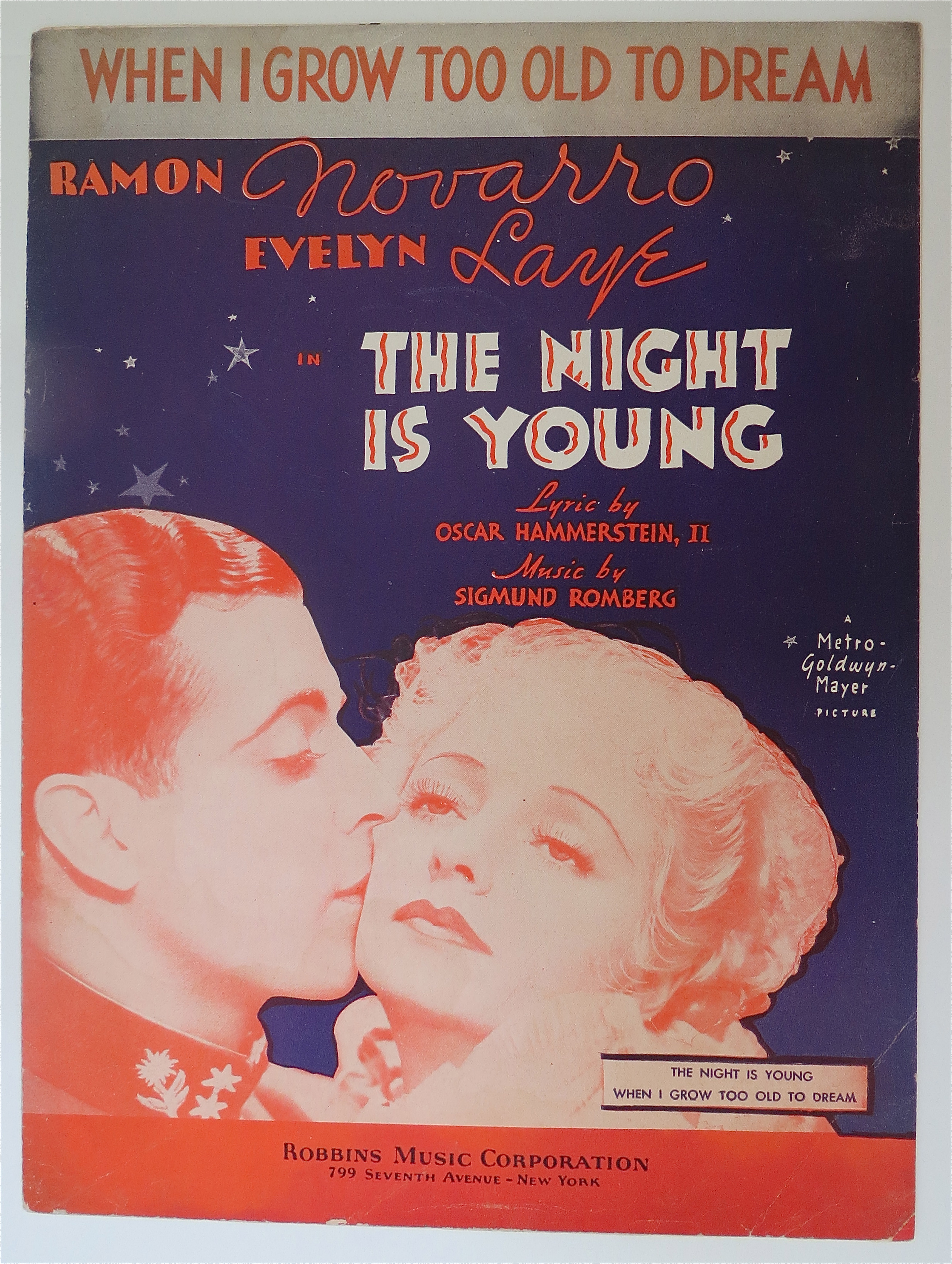 Sheet Music For 1935 When I Grow Too Old To Dream