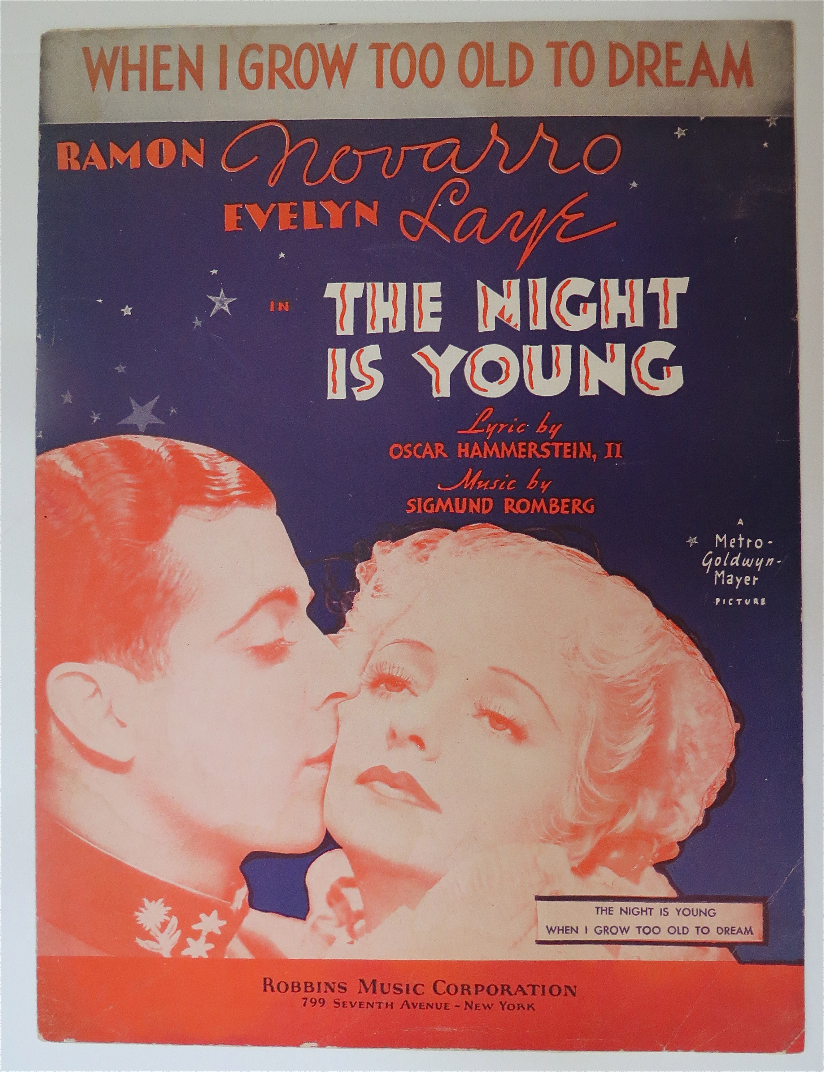 Sheet Music For 1935 When I Grow Too Old To Dream
