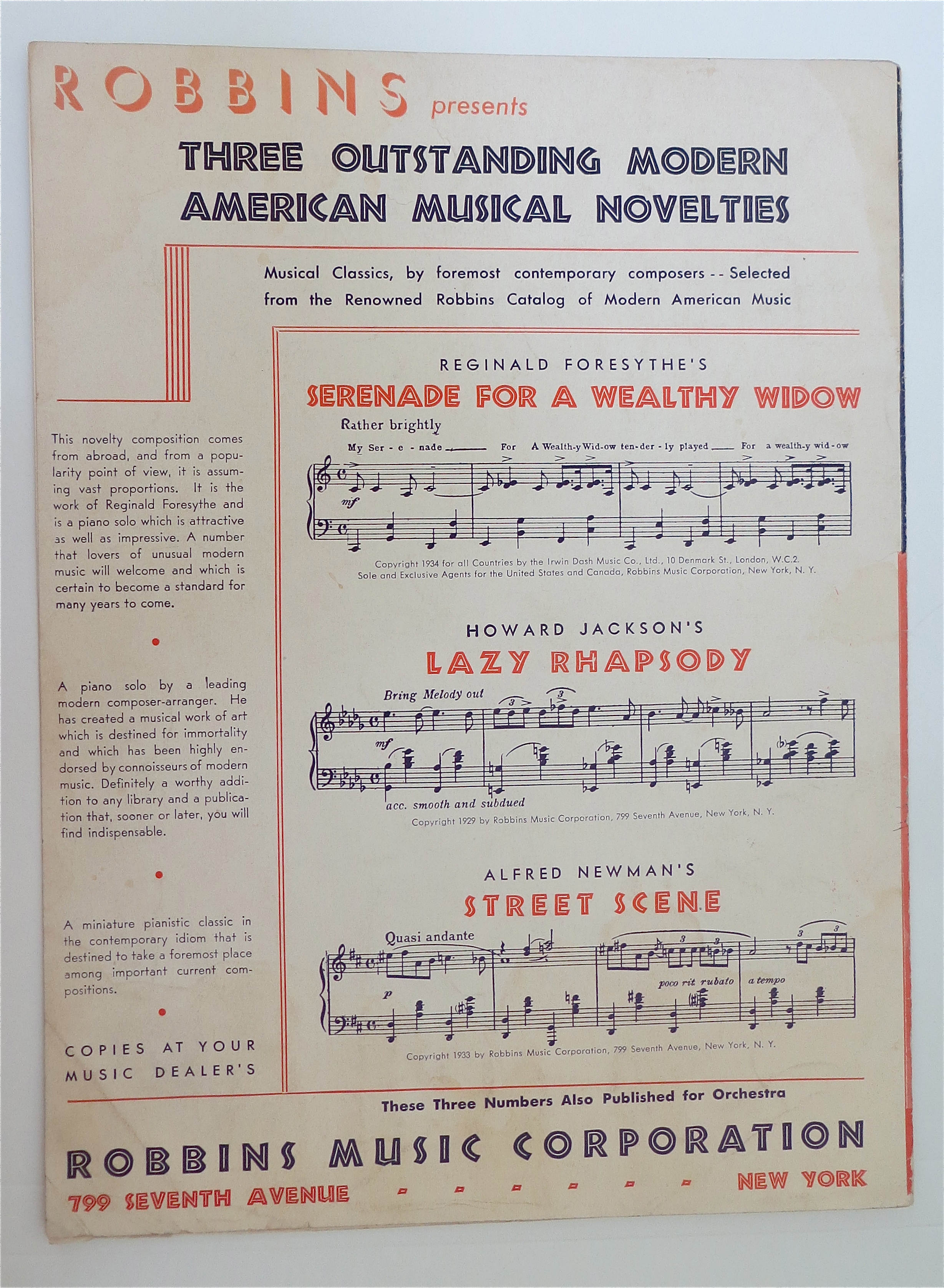 Sheet Music For 1935 When I Grow Too Old To Dream