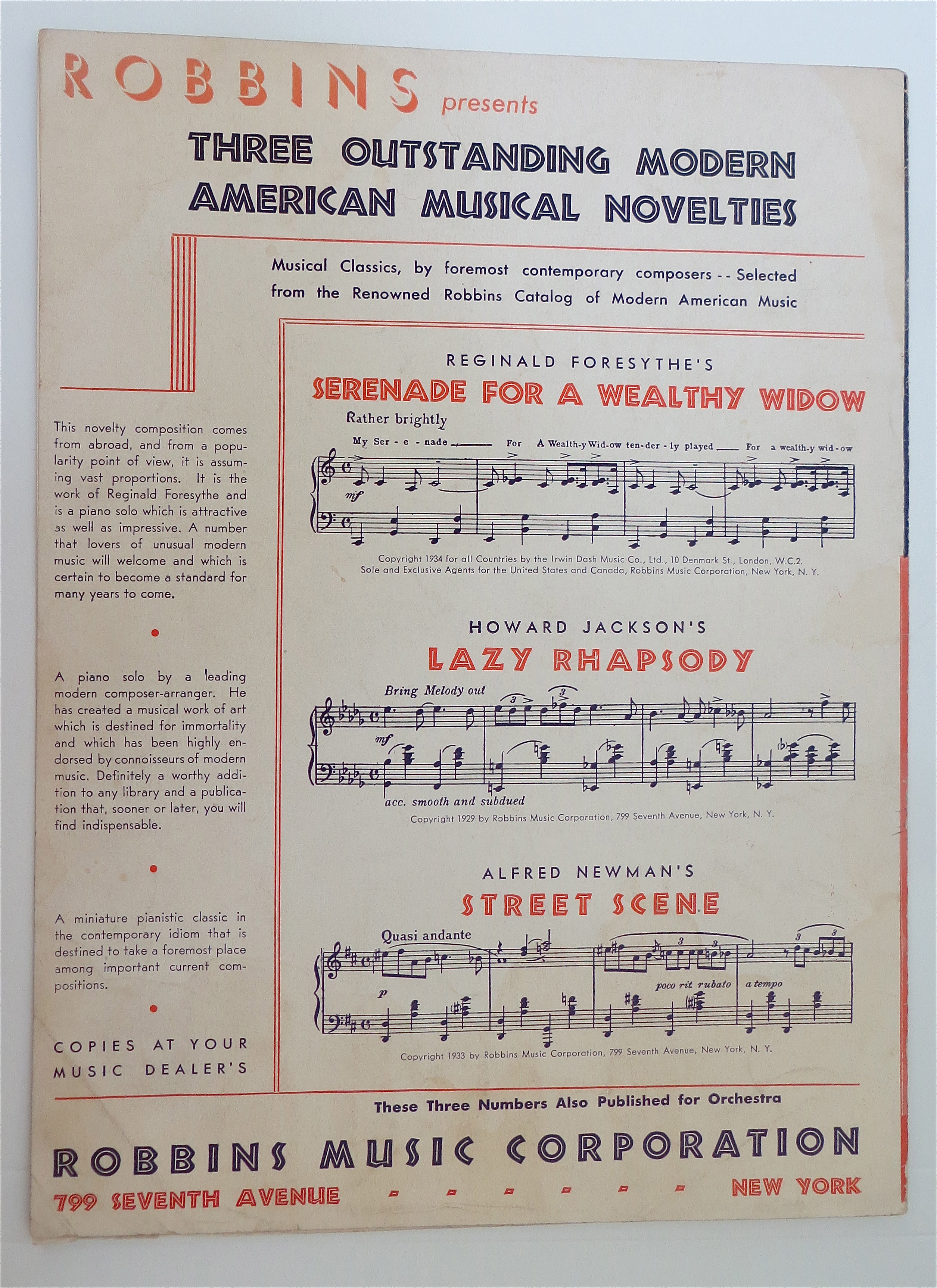 Sheet Music For 1935 When I Grow Too Old To Dream