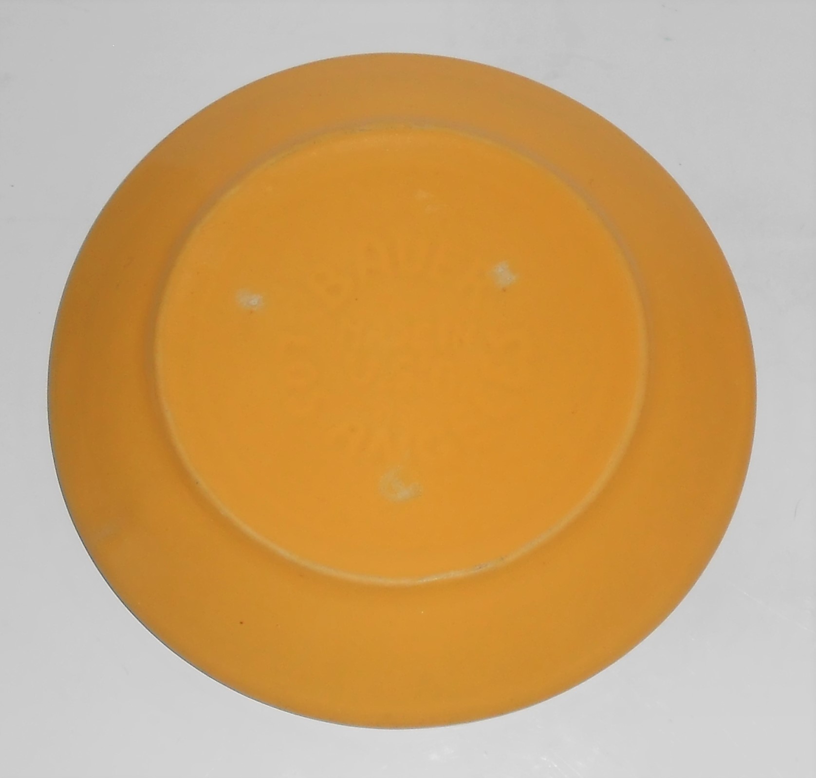 Bauer Pottery Ring Ware Yellow Bread Plate