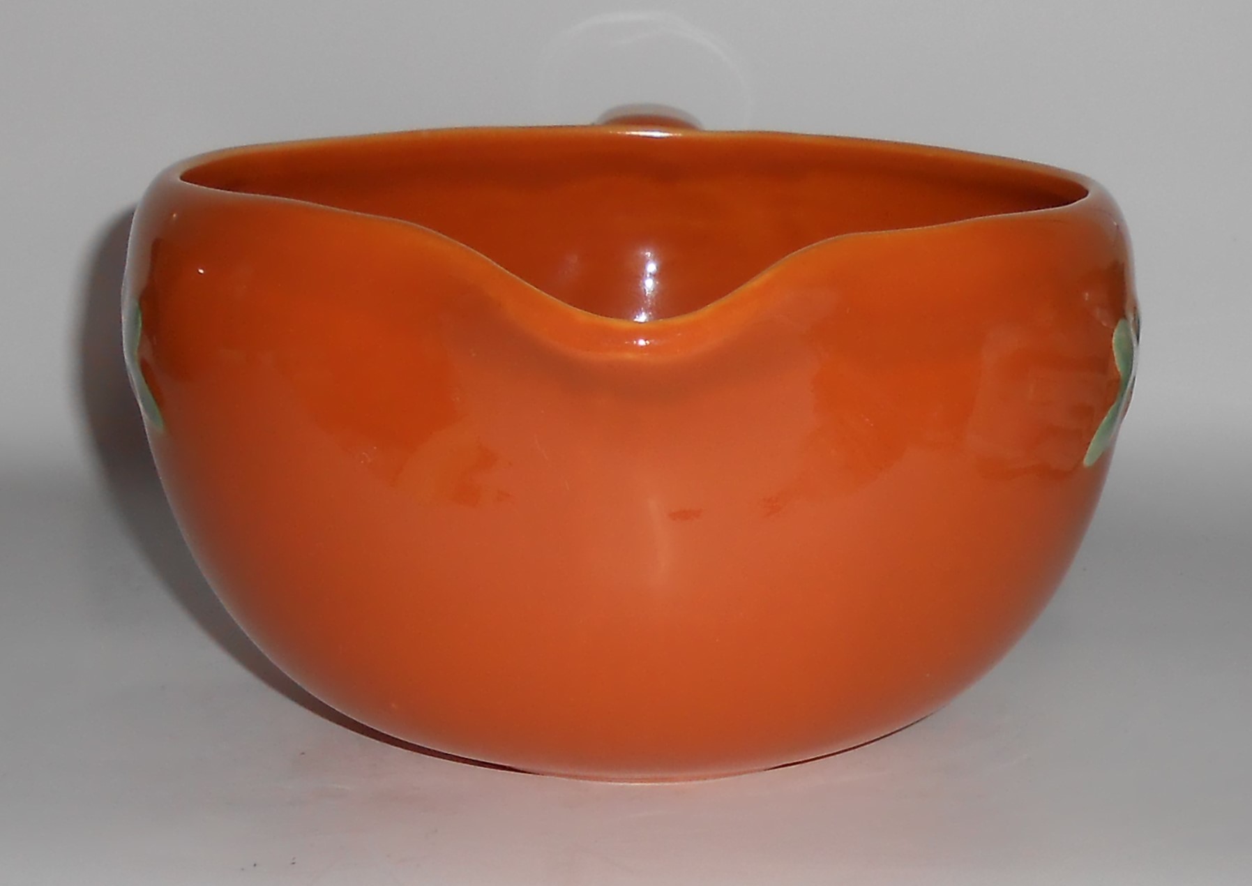Coors Pottery Rosebud Orange Medium Handled Batter Bowl
