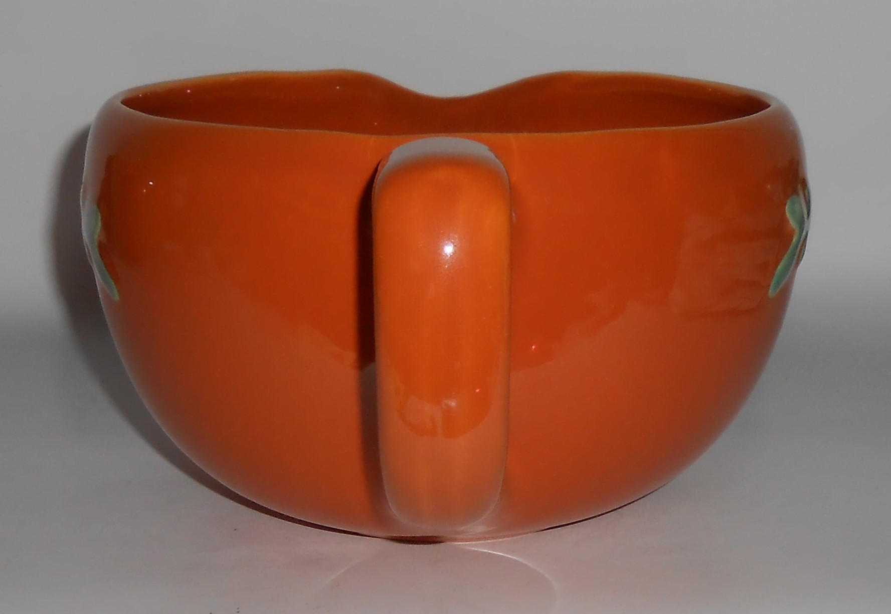 Coors Pottery Rosebud Orange Medium Handled Batter Bowl