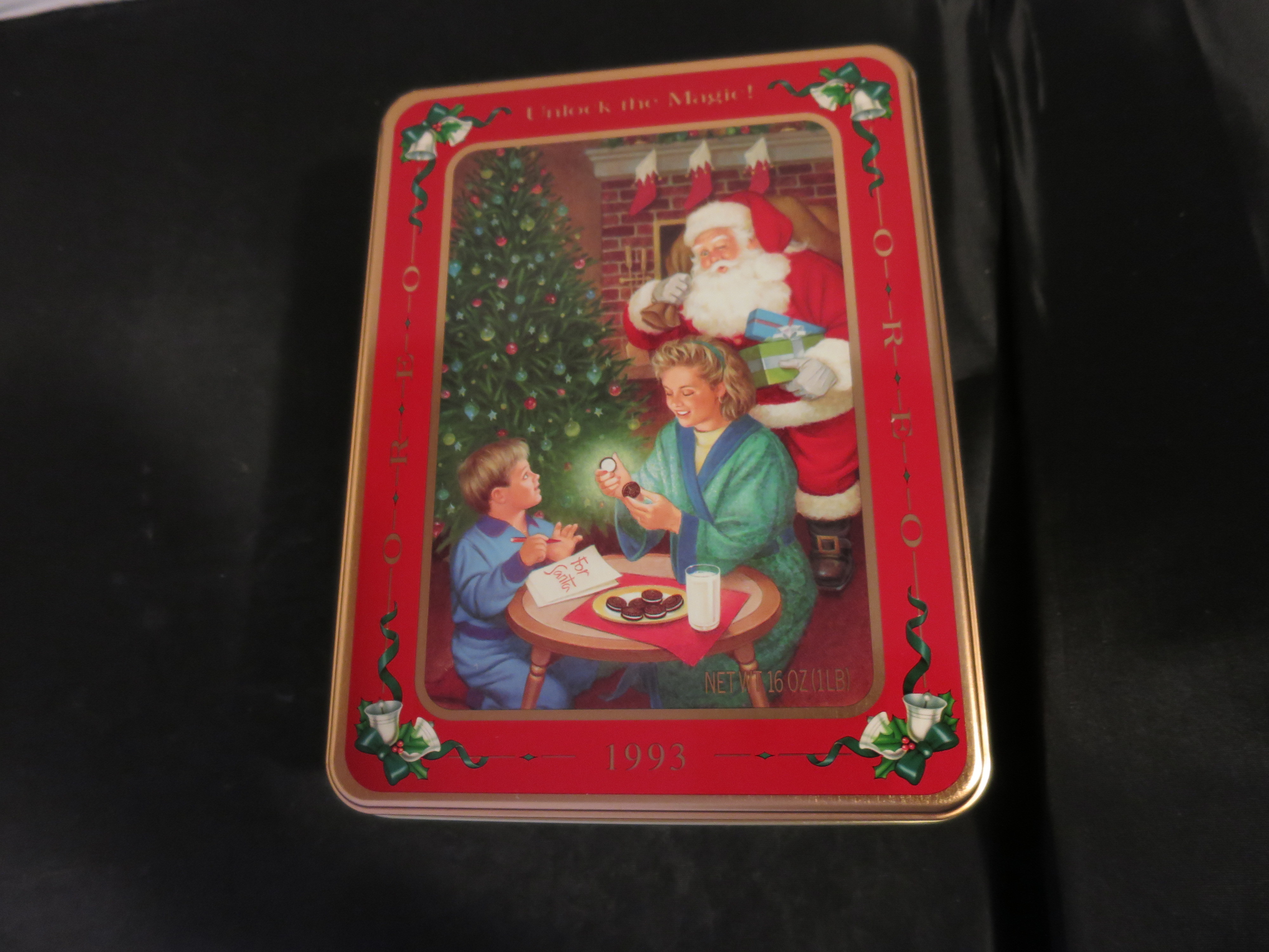 Nabisco Oreo Tin 1993 Until Santa Comes