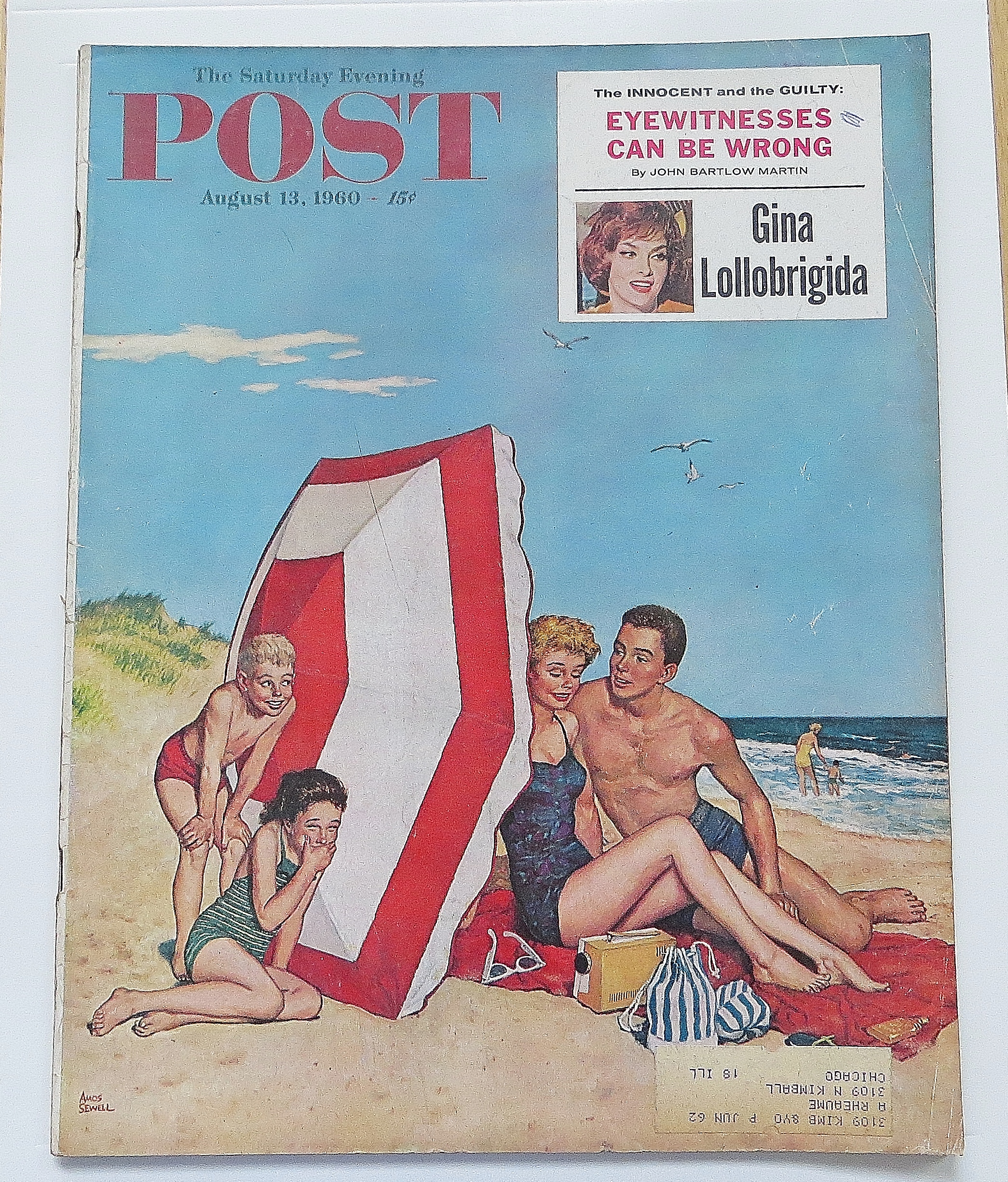 Saturday Evening Post August 13, 1960 Gina Lollobrigida