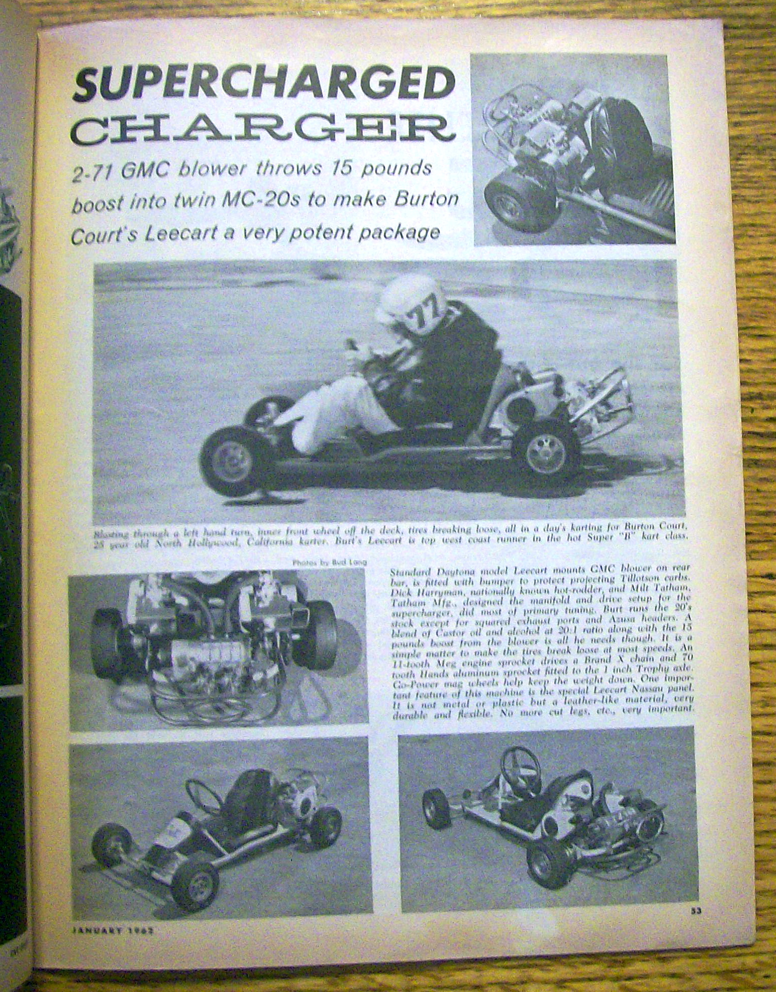 Car Craft Magazine January 1962 Trendero & Fabula