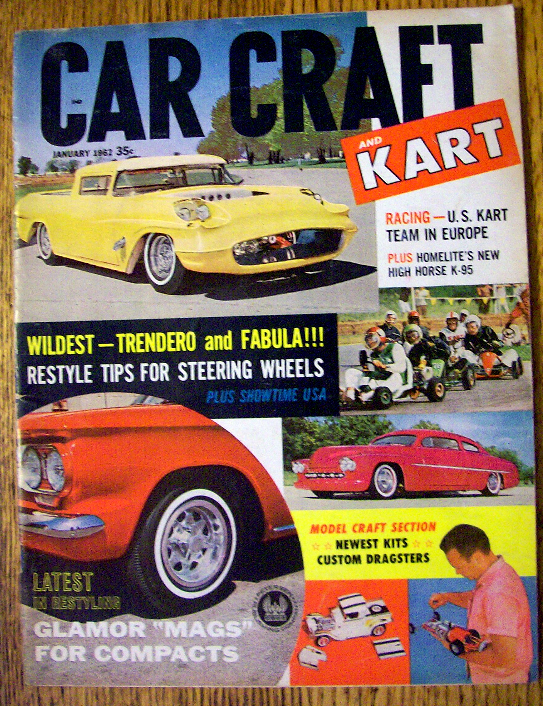 Car Craft Magazine January 1962 Trendero & Fabula
