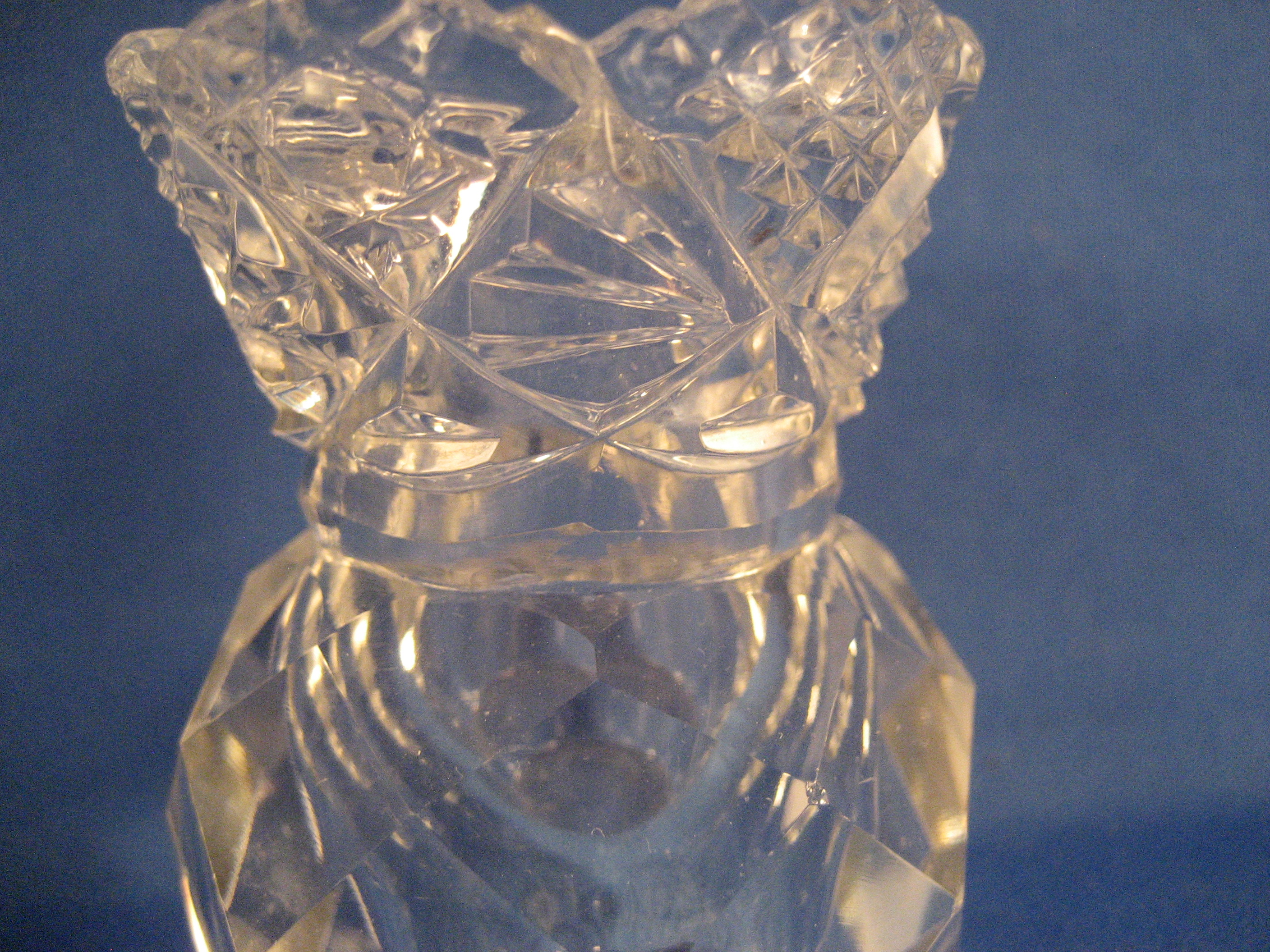 Early American Press Glass Toothpick Holder