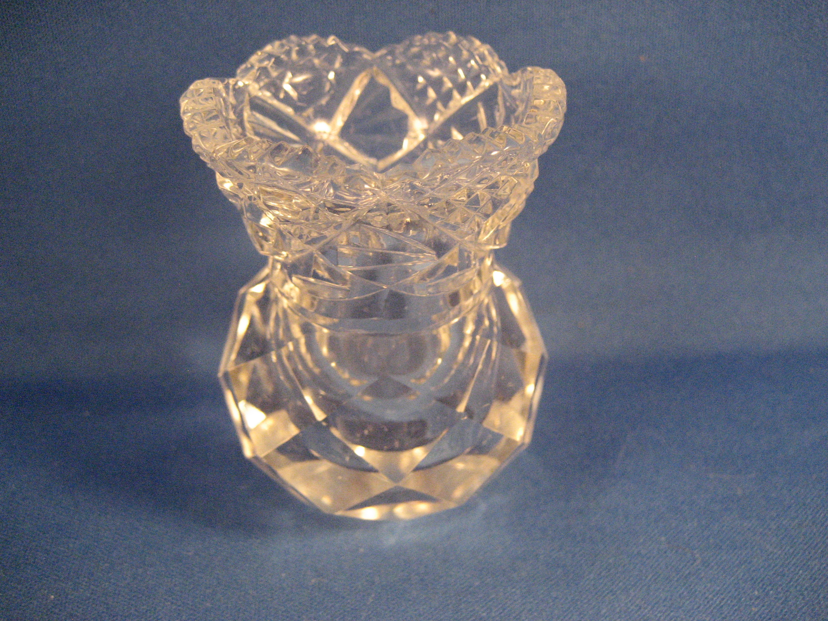 Early American Press Glass Toothpick Holder