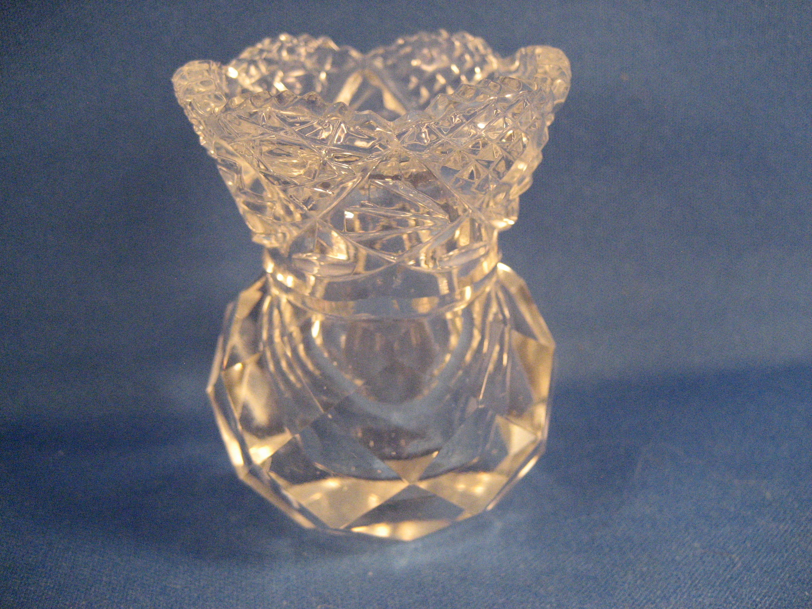 Early American Press Glass Toothpick Holder