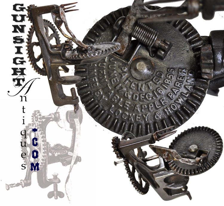 Patent 1856 MECHANICAL APPLE PEELER