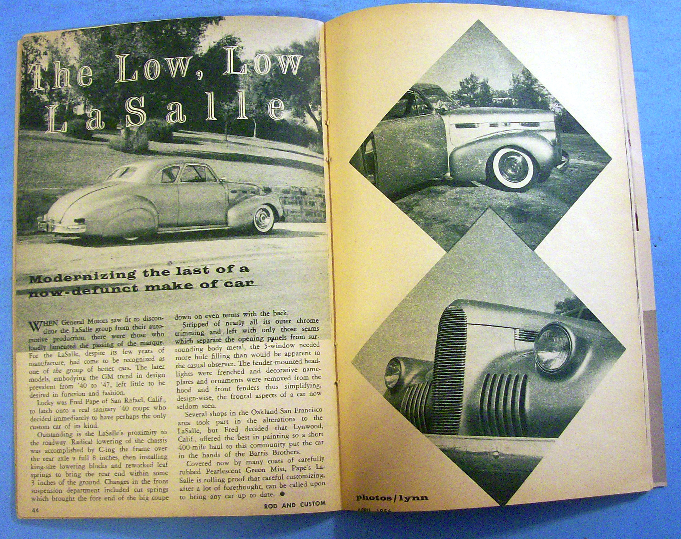 Rod & Custom April 1956 Fins Of Plastic