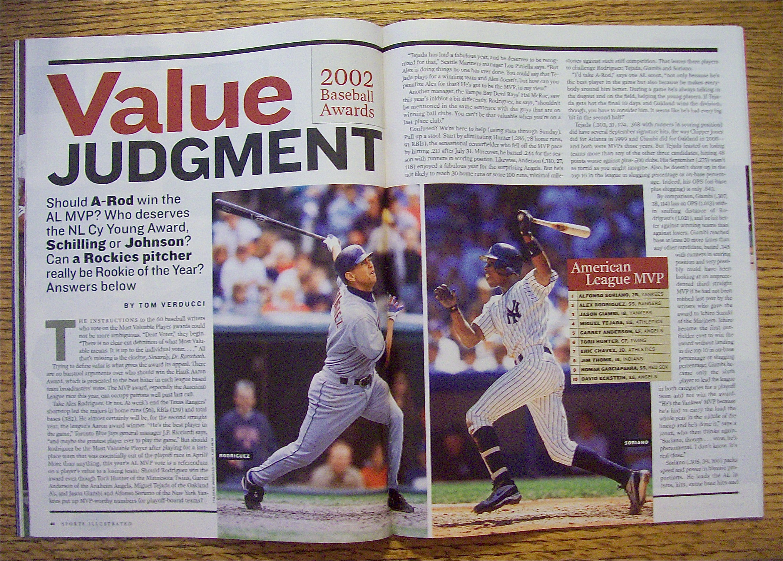 Sport Illustrated Magazine September 30, 2002 M Stovall