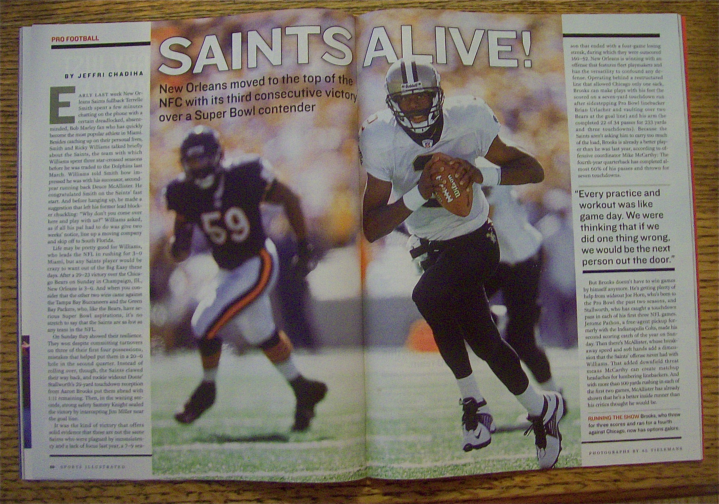 Sport Illustrated Magazine September 30, 2002 M Stovall