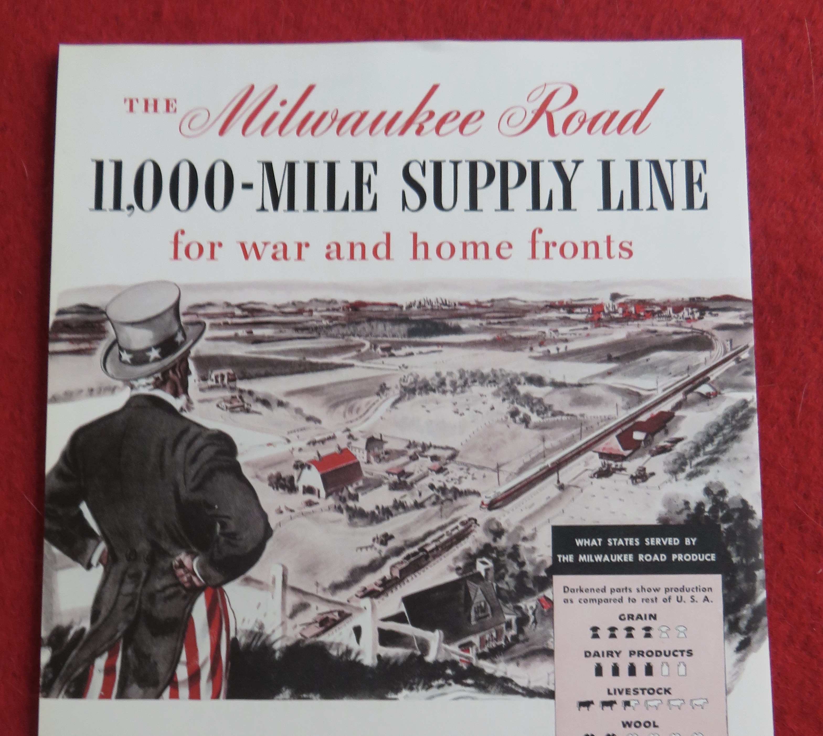 1943 Milwaukee Road Railroad with Uncle Sam