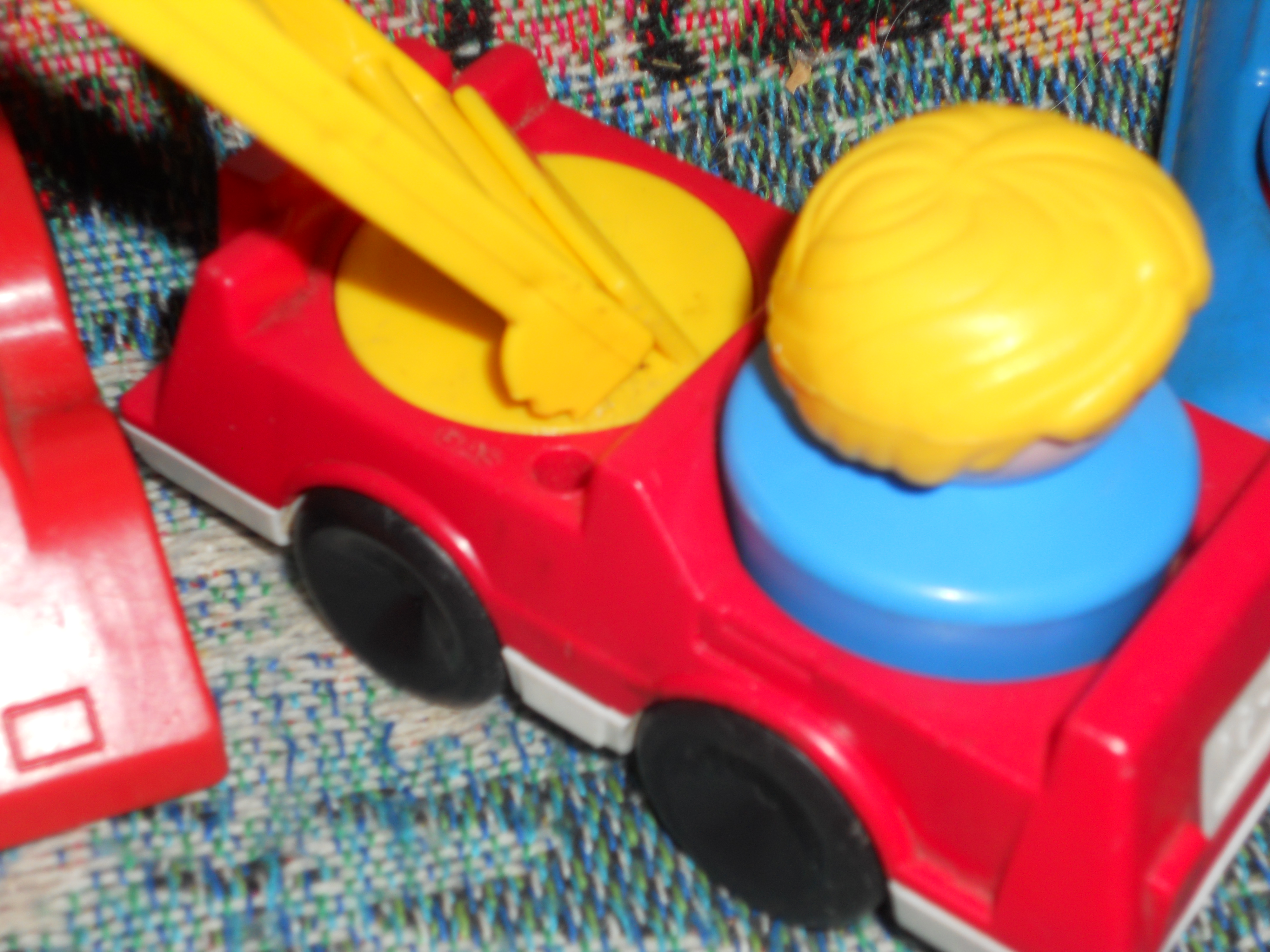 Fisher Price Fire Truck Race Car Car 1983