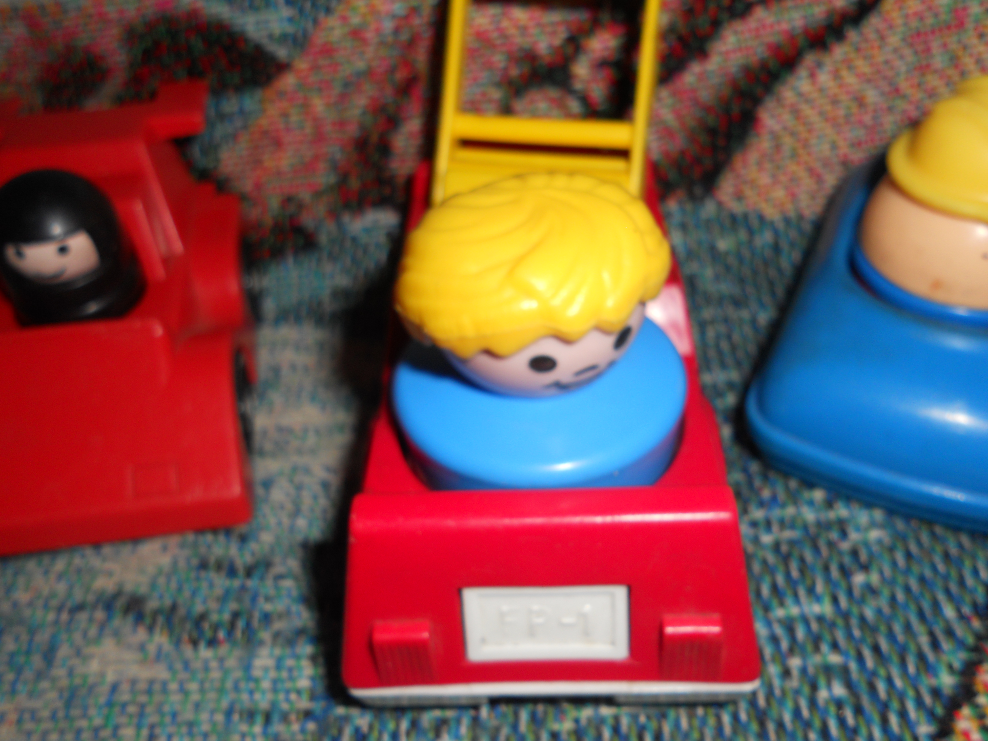 Fisher Price Fire Truck Race Car Car 1983