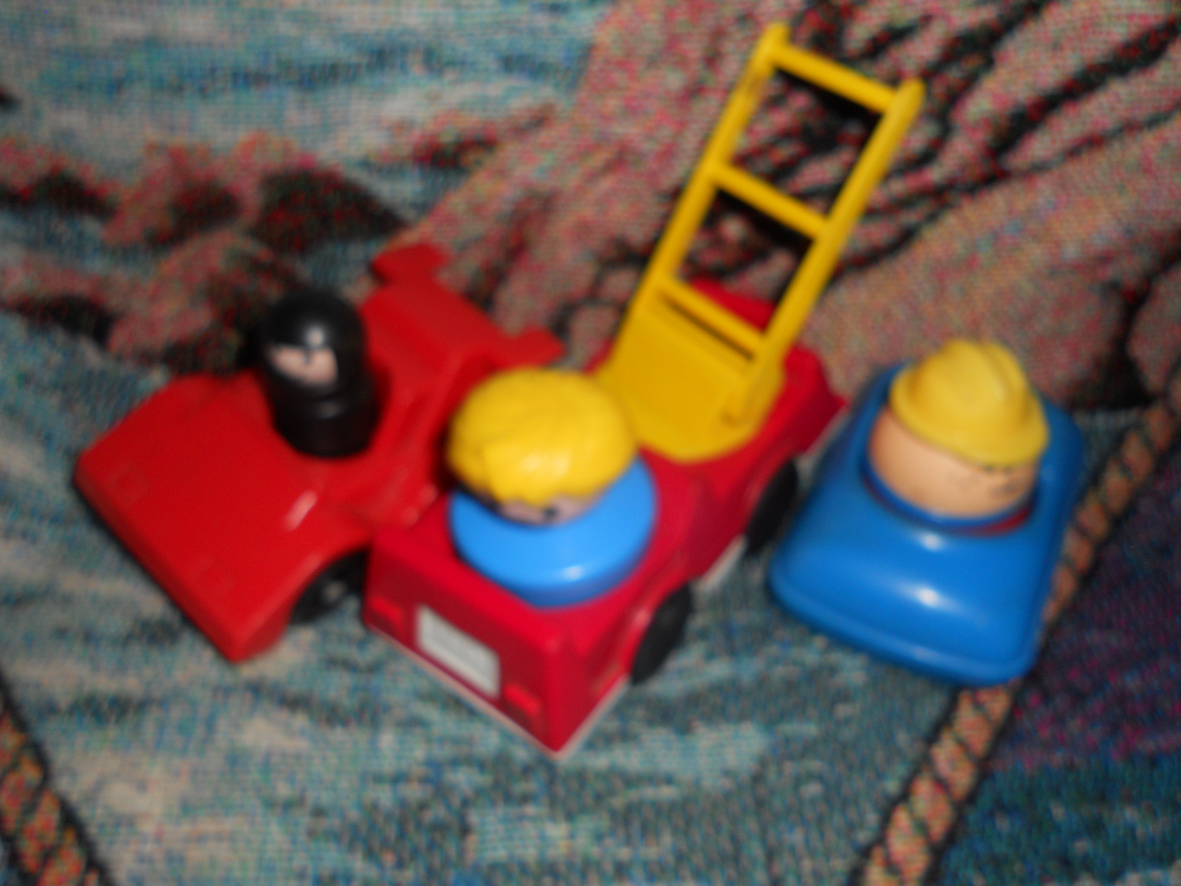 Fisher Price Fire Truck Race Car Car 1983