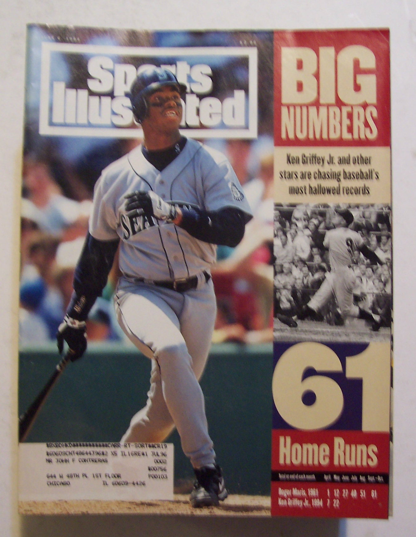 Sports Illustrated Magazine-June 6, 1994-Ken Griffey Jr