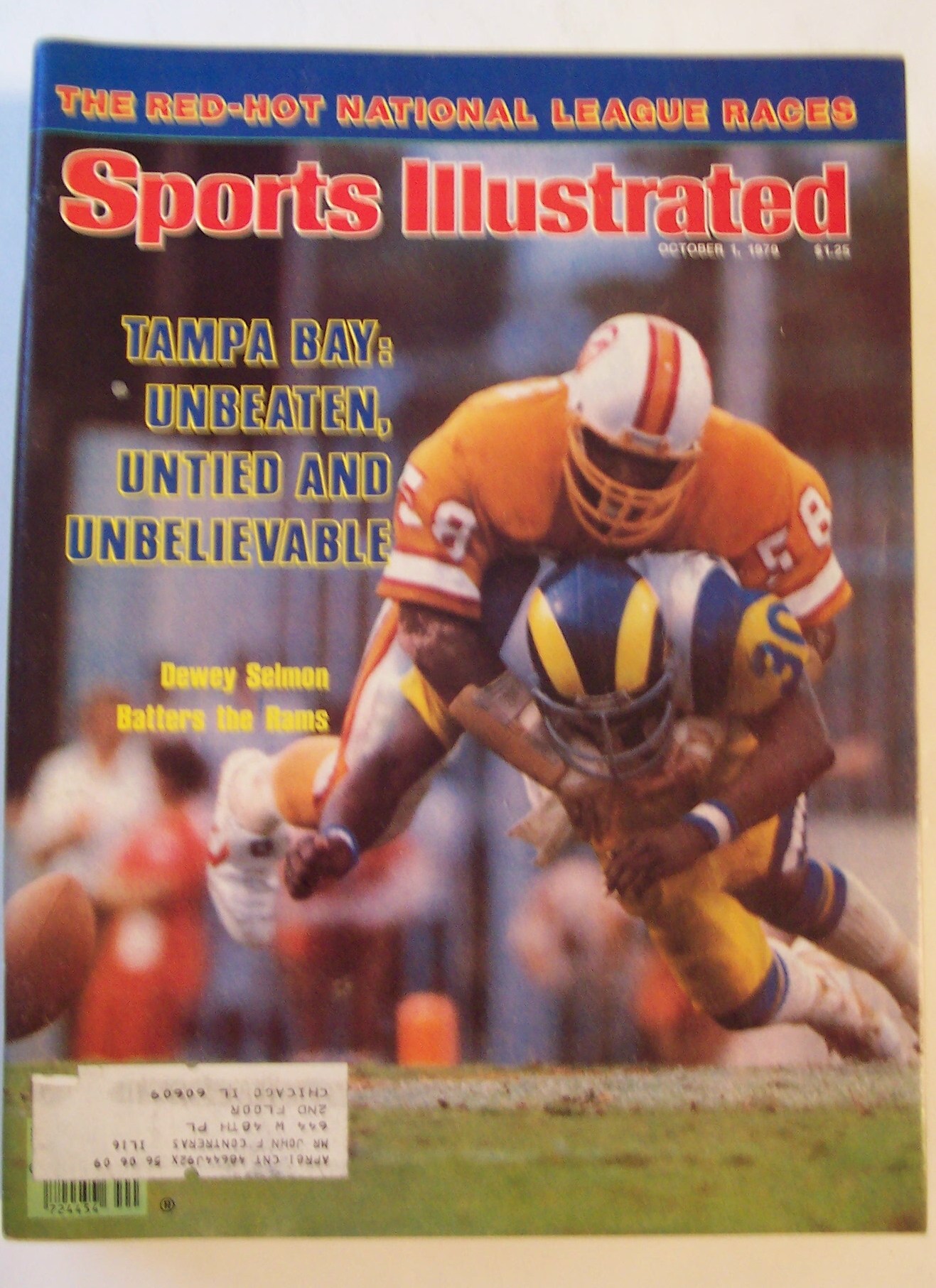 Sports Illustrated Magazine -Oct 1, 1979- Dewey Selmon