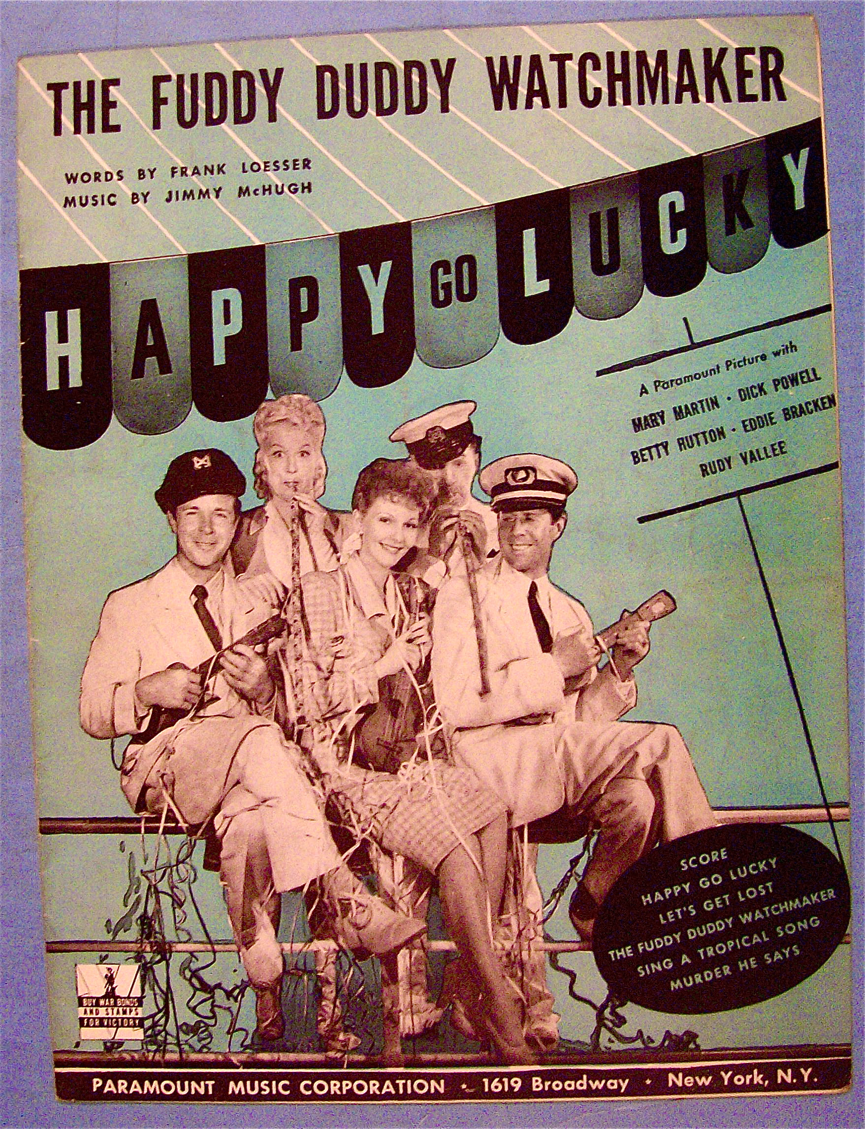 The Fuddy Duddy Watchmaker 1943 Loesser & McHugh