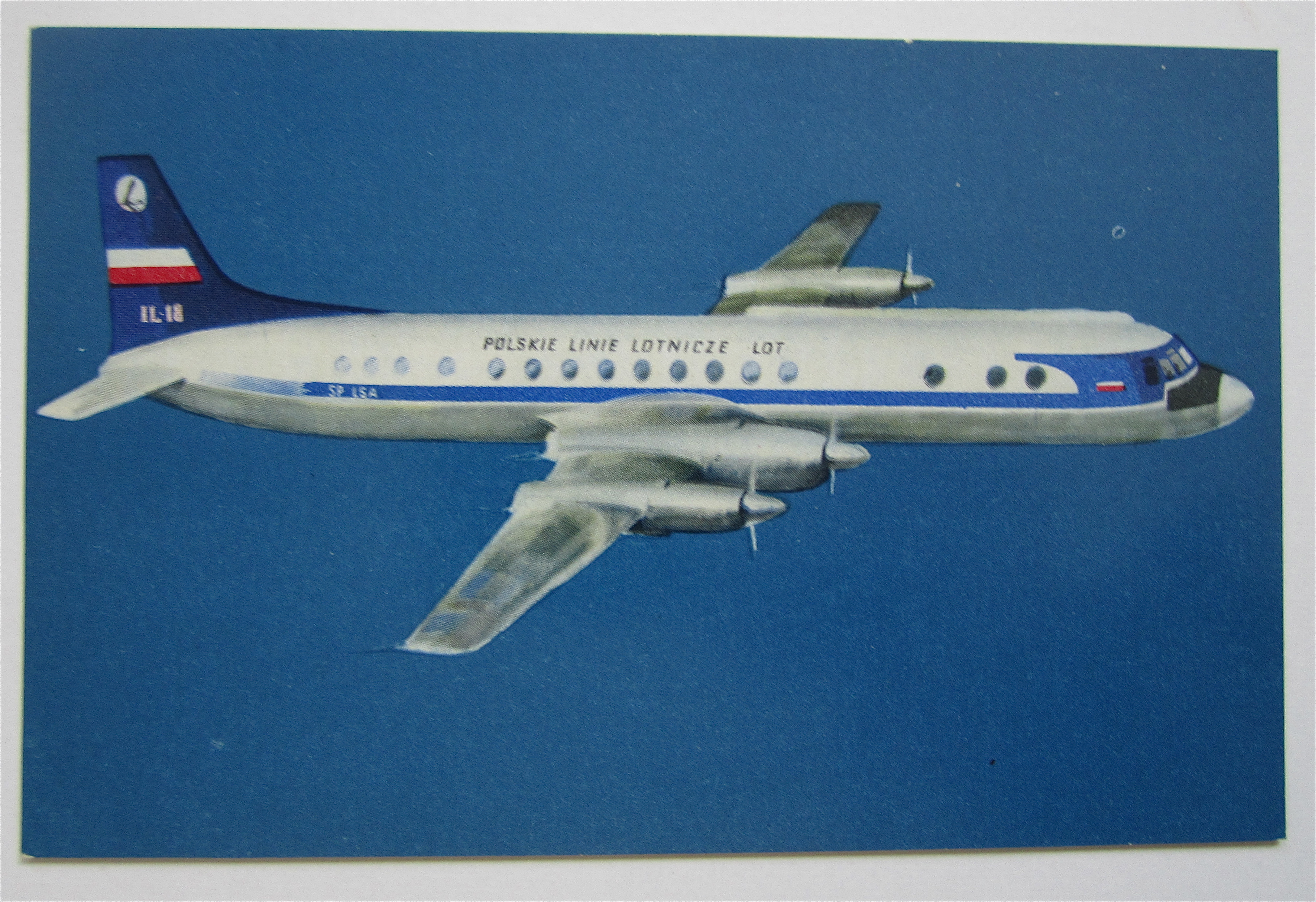 The Turboprop Airliner IIyushin 18 Postcard