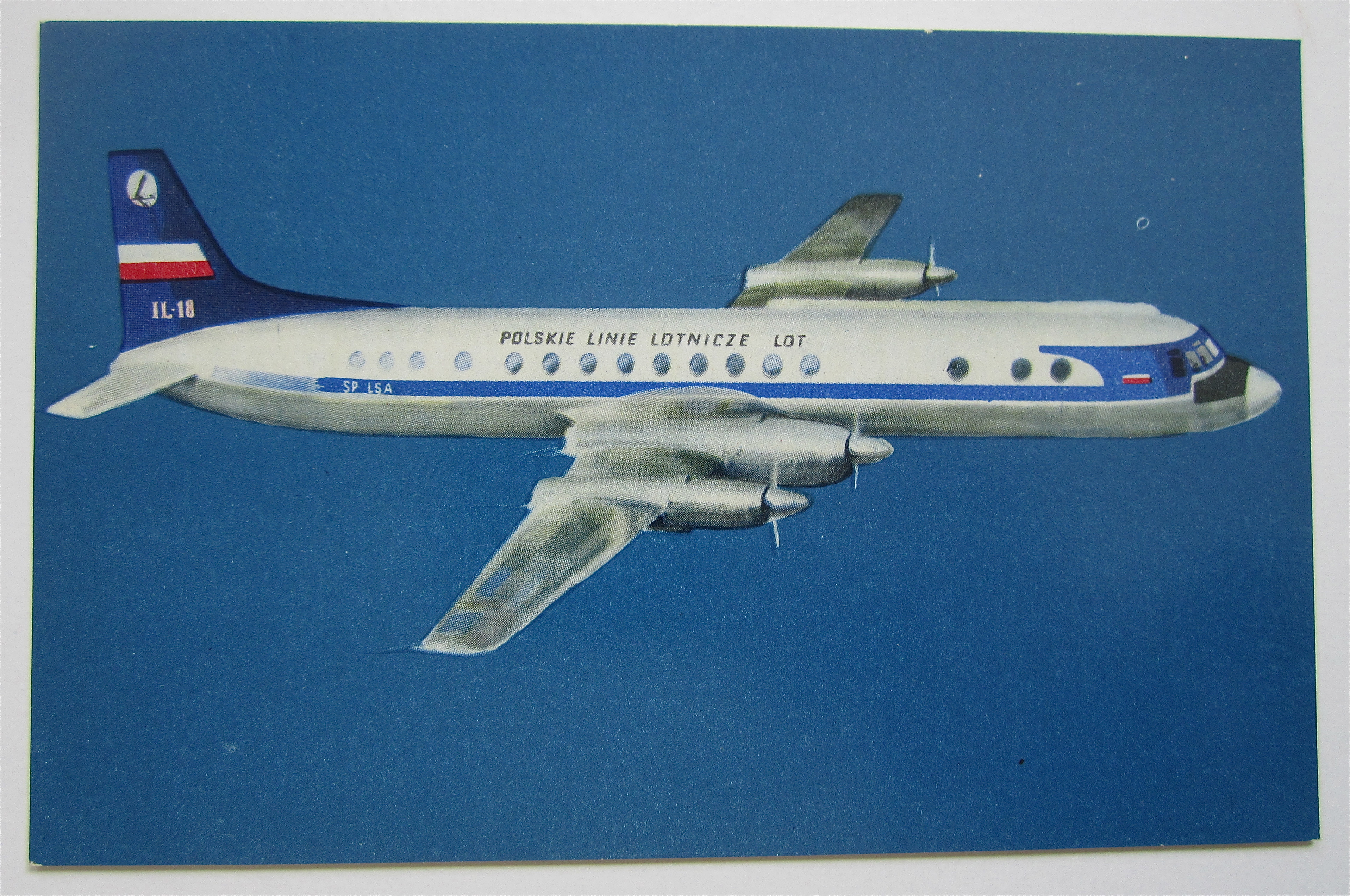 The Turboprop Airliner IIyushin 18 Postcard